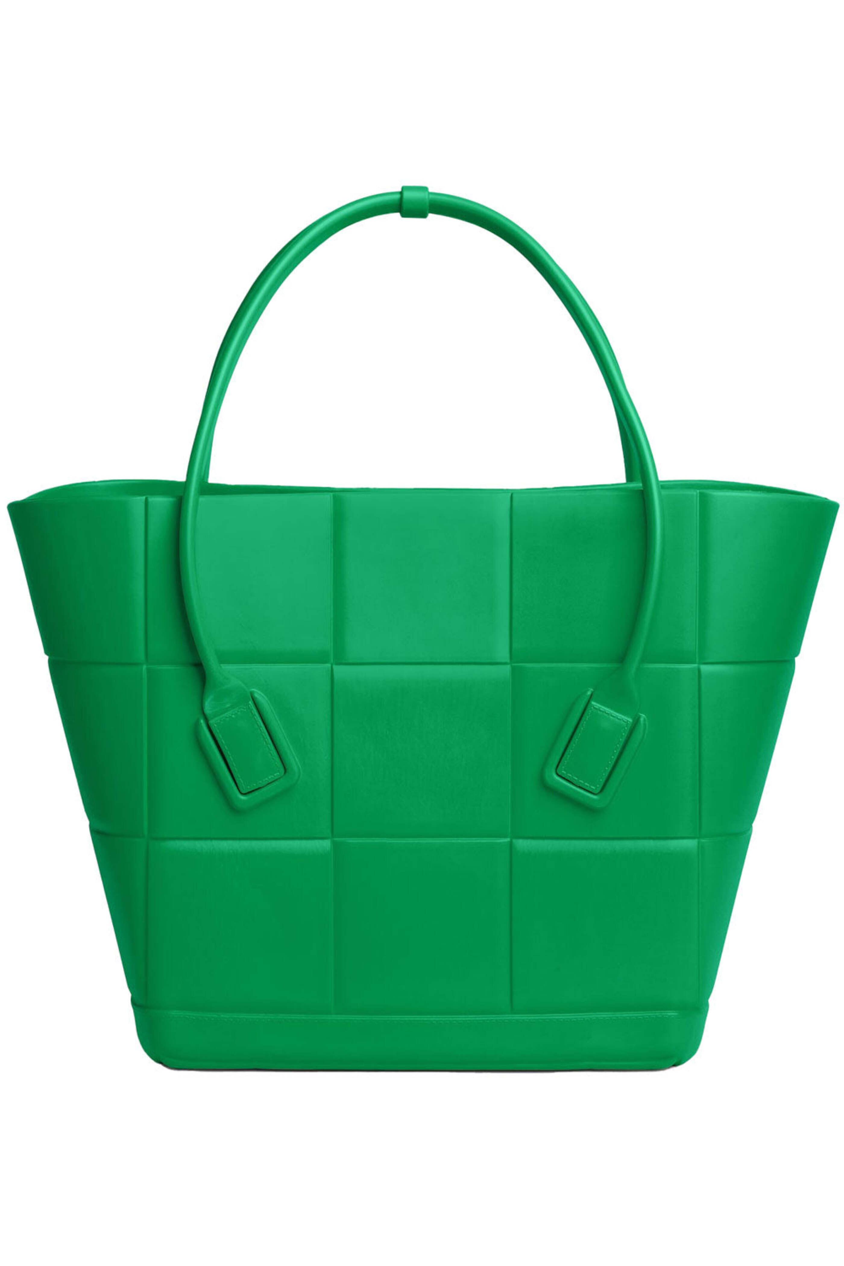 【OVRL】LARGE ARCO Bottega Veneta - Large Arco Rubber Tote in Grass