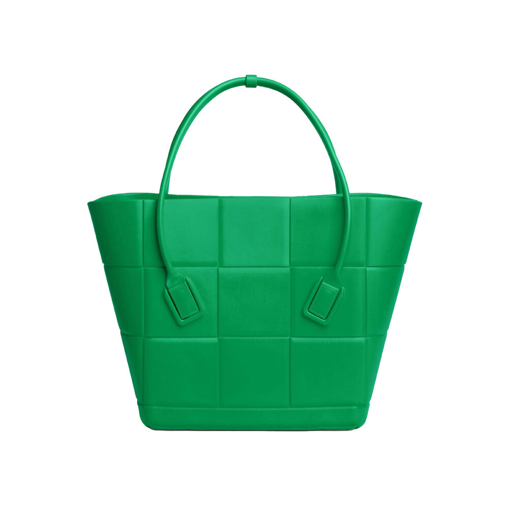 Bottega Veneta - Large Arco Rubber Tote in Grass