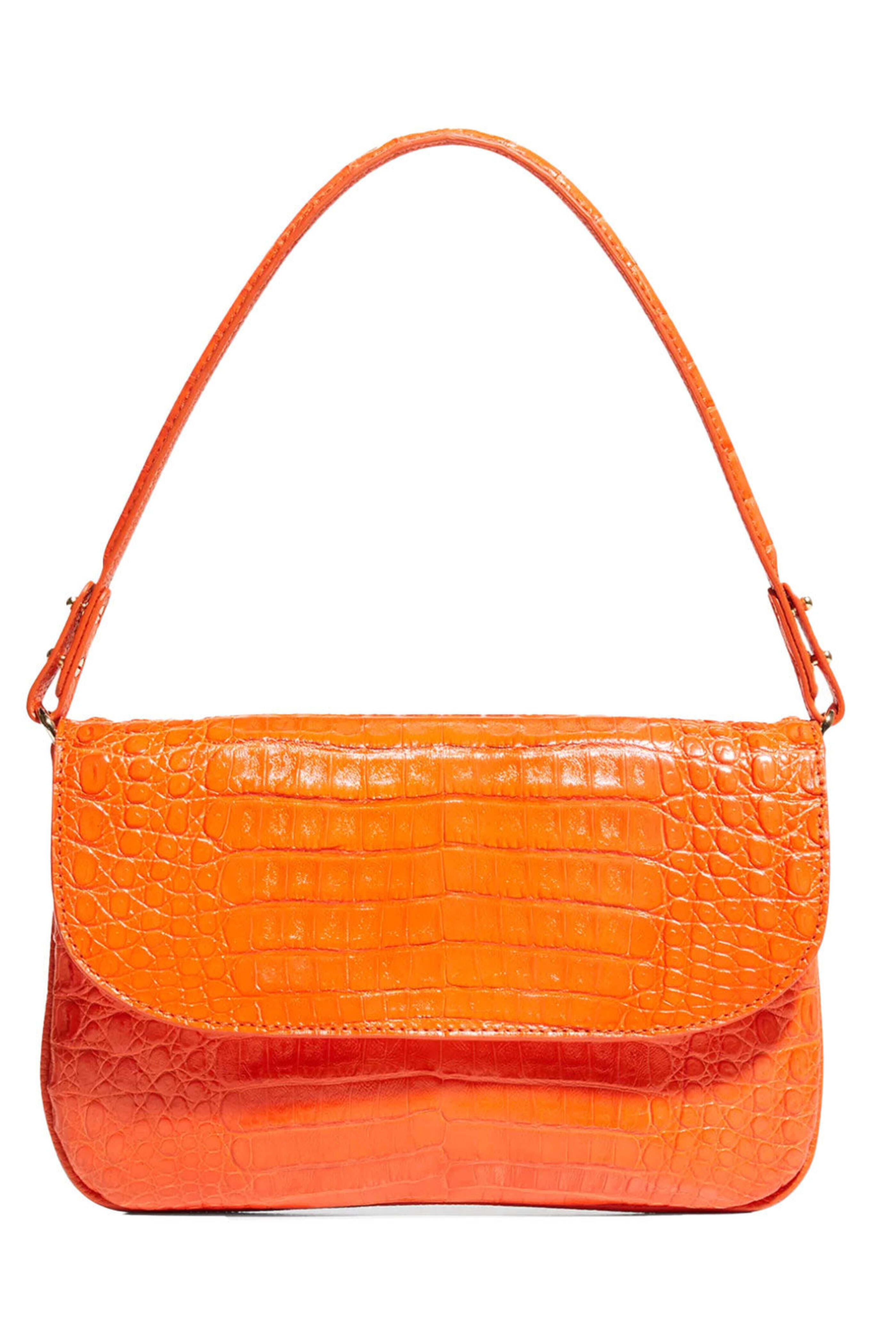 Maria Oliver - Luisa Crocodile Shoulder Bag in Aranico