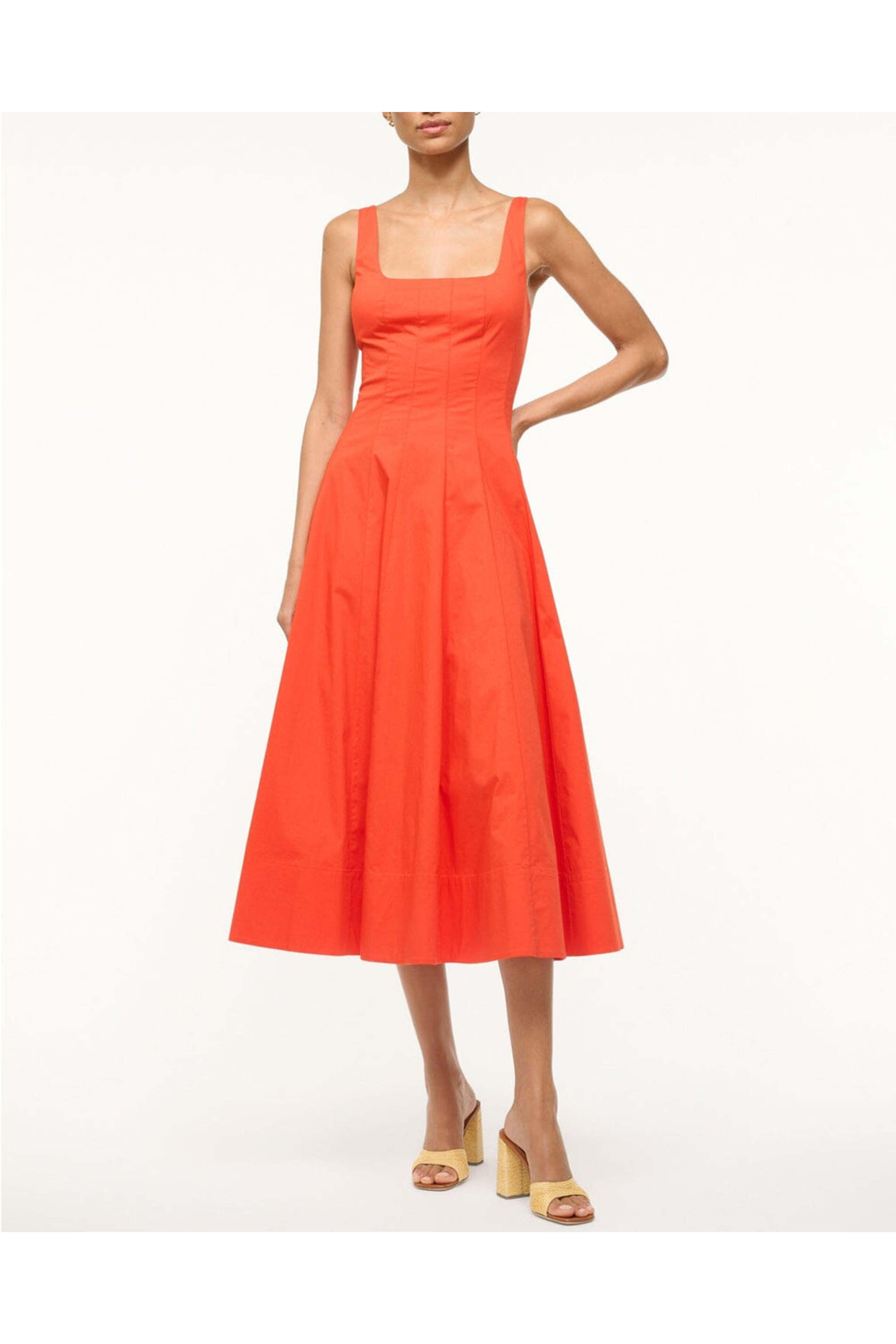 Staud - Cayenne Wells Midi Dress