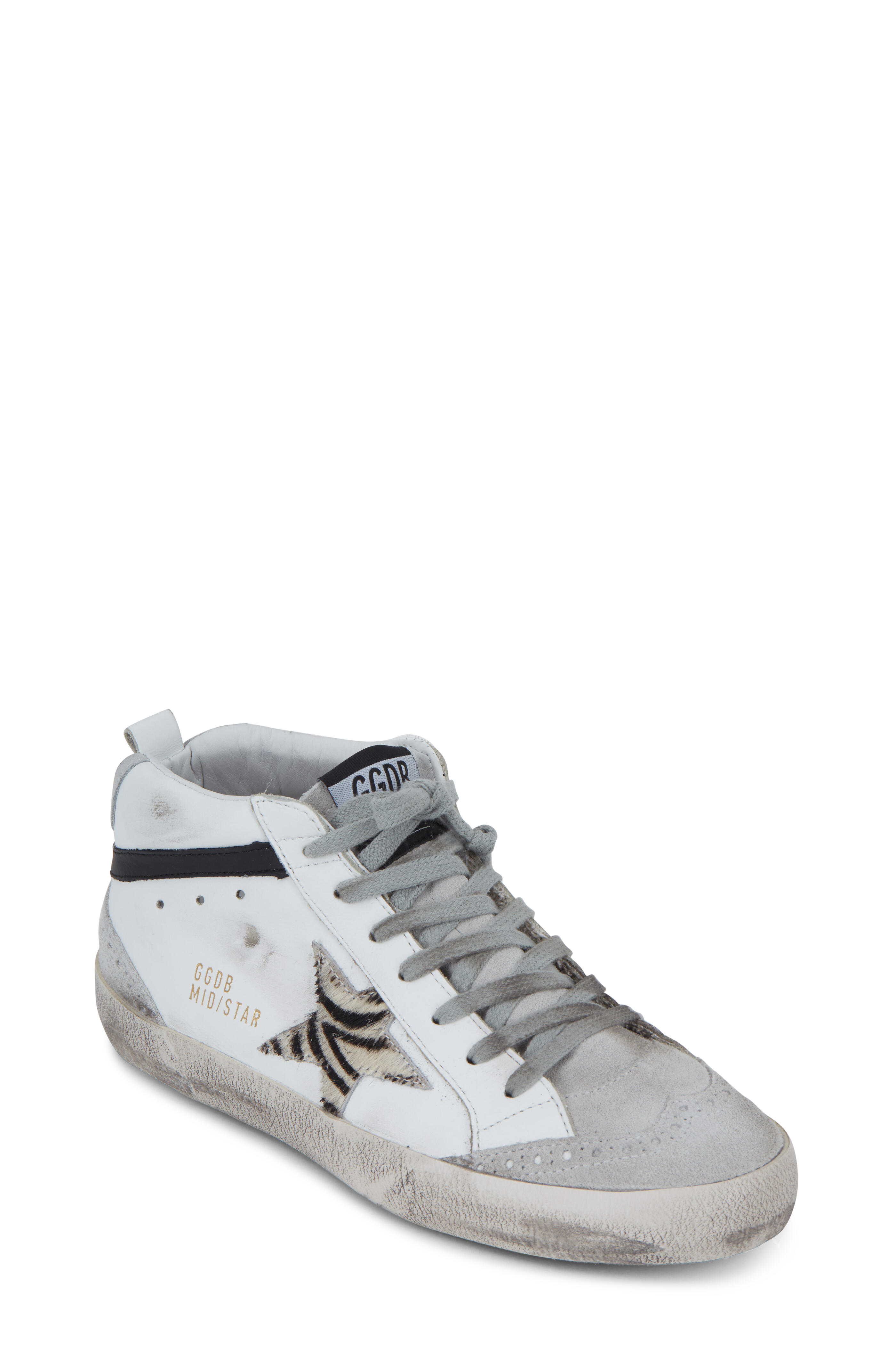 Golden goose mid star hot sale zebra