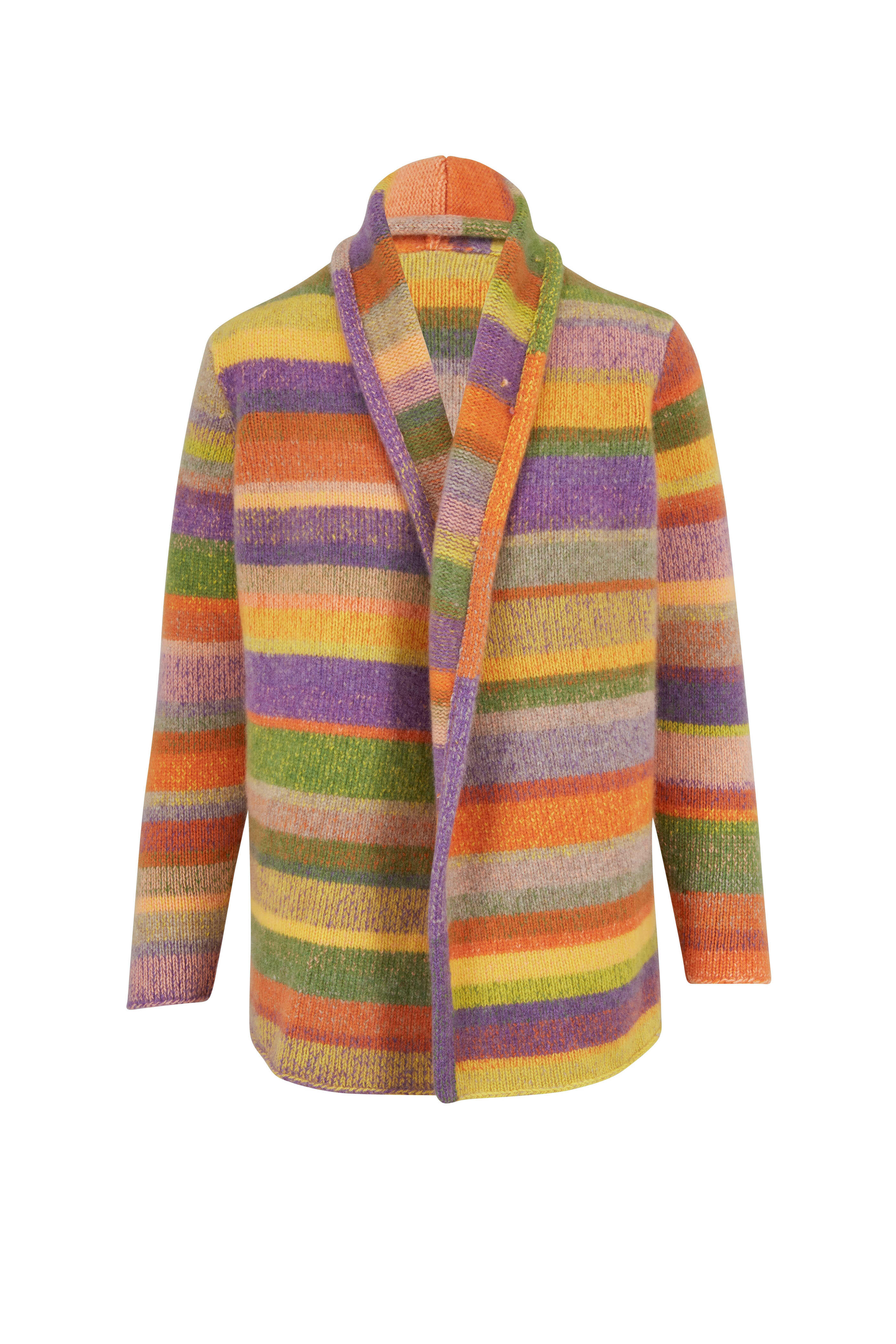 The Elder Statesman - Italy Grass Multi Stripe Smoking Jacket