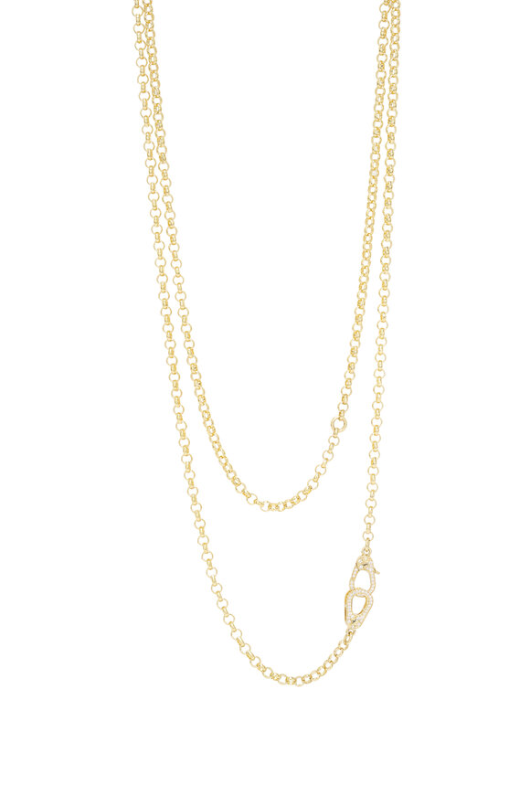 Foundrae 18k Yellow Gold Sister Belcher Medium Necklace