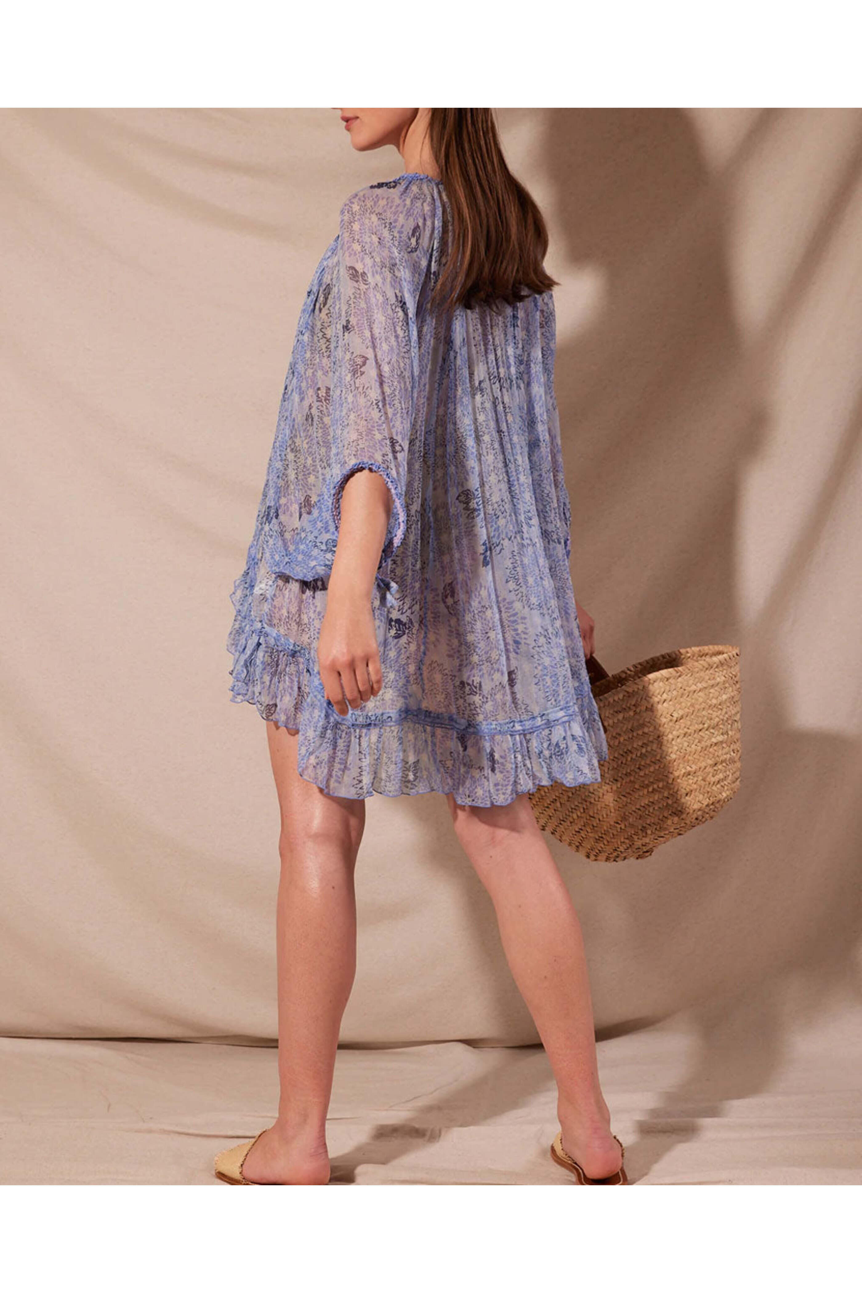 Poupette St Barth - Sunflower Blue Nava Poncho