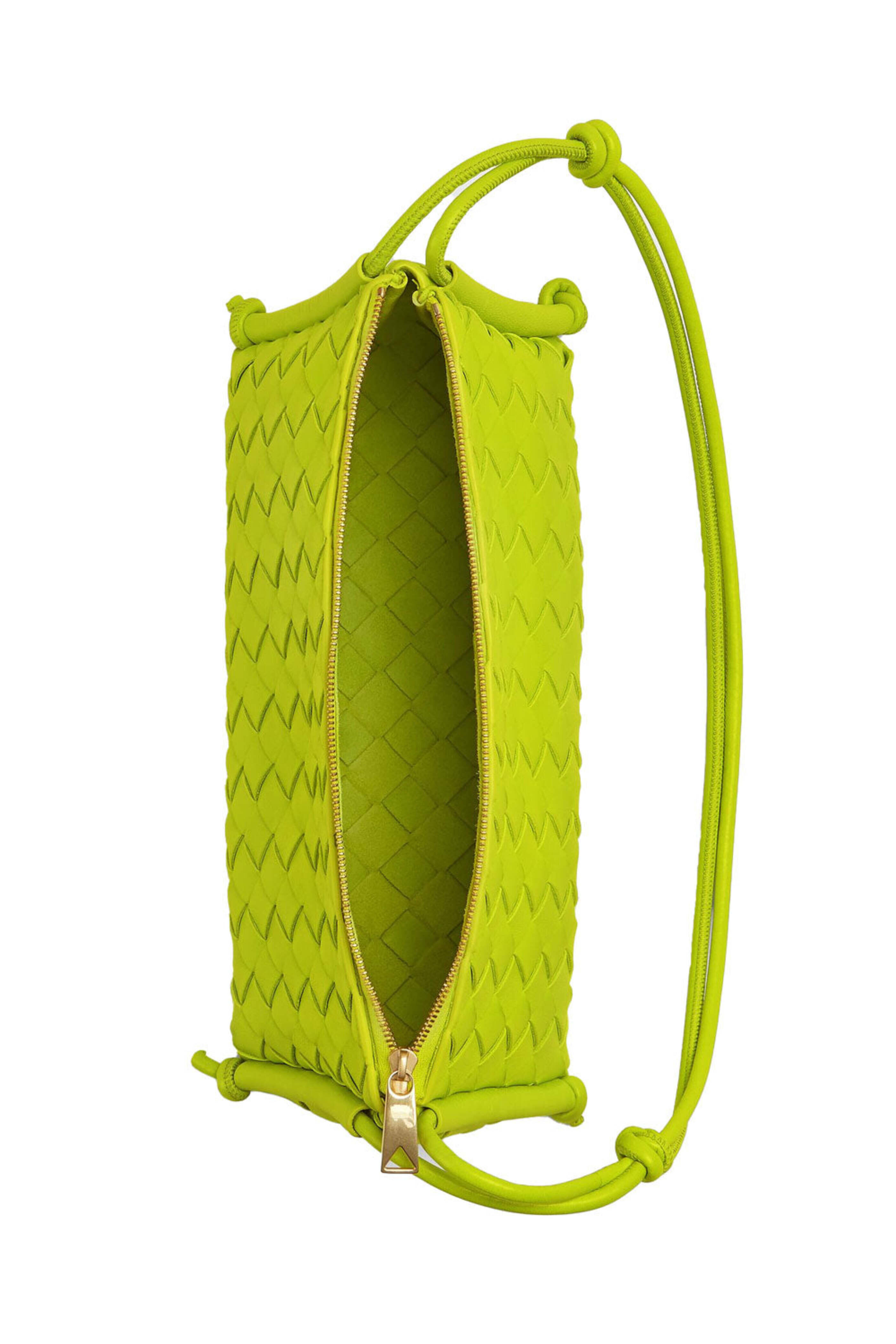 Bottega Veneta - Pouch on Strap Shoulder Bag in Acid Kiwi