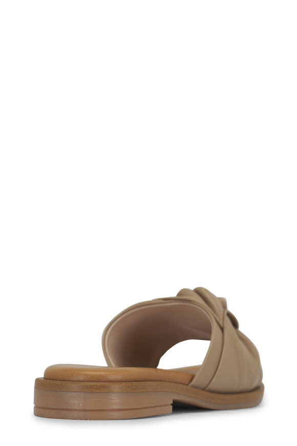 Ron White - Veronica Caramel Leather Slide Sandal