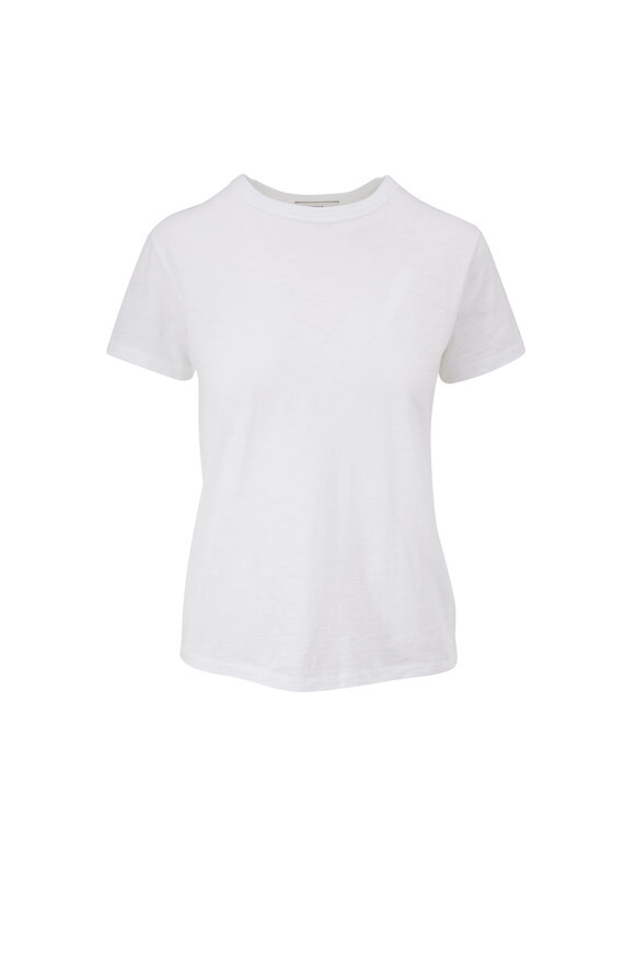 Vince - White Cotton Relaxed Fit T-Shirt