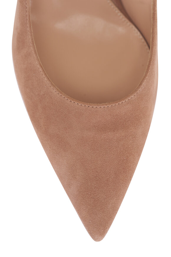 Gianvito Rossi Praline Suede Pump, 70mm - view 5