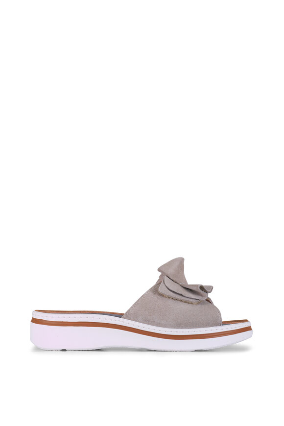 Ron White Frani Dove Suede Slide, 40mm - view 2