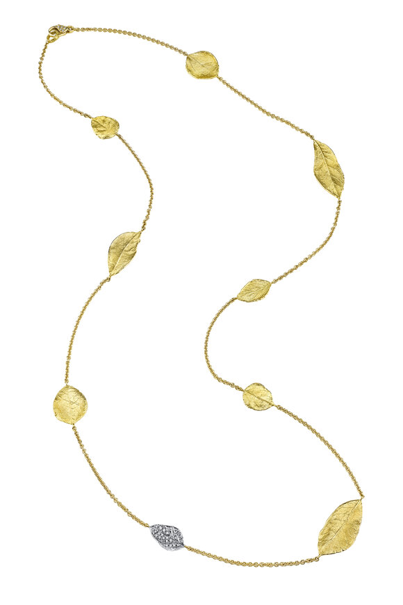 Aaron Henry Aspen & South Oak Leaves Necklace - view 1