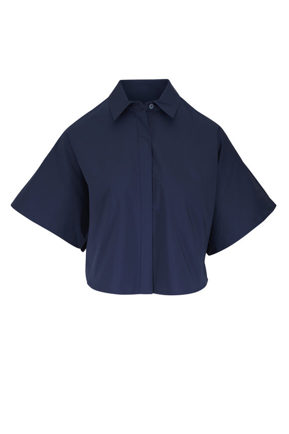 Simkhai Blair Midnight Cropped Blouse - view 1