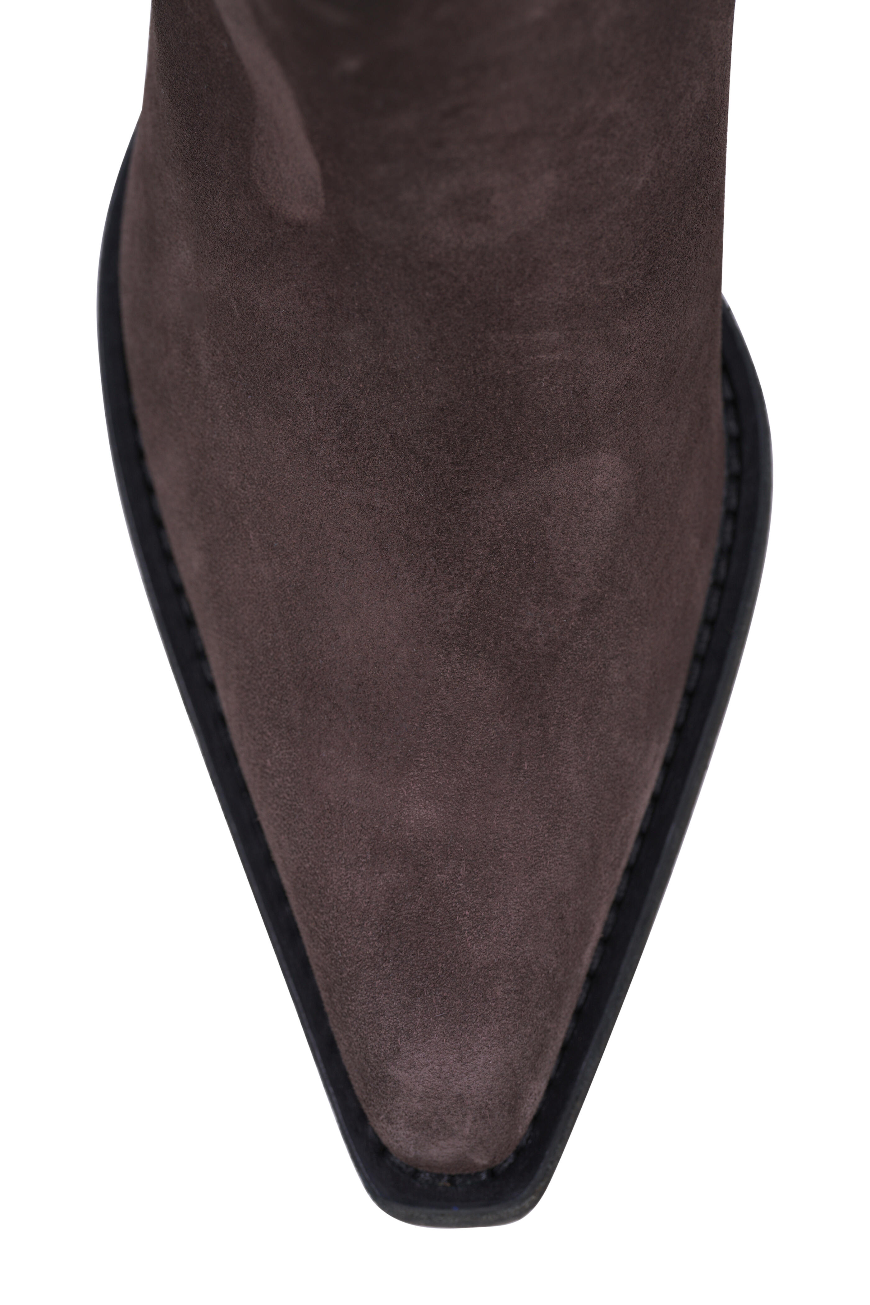 Khaite - Clive Umber Suede Boot, 35mm - view 8