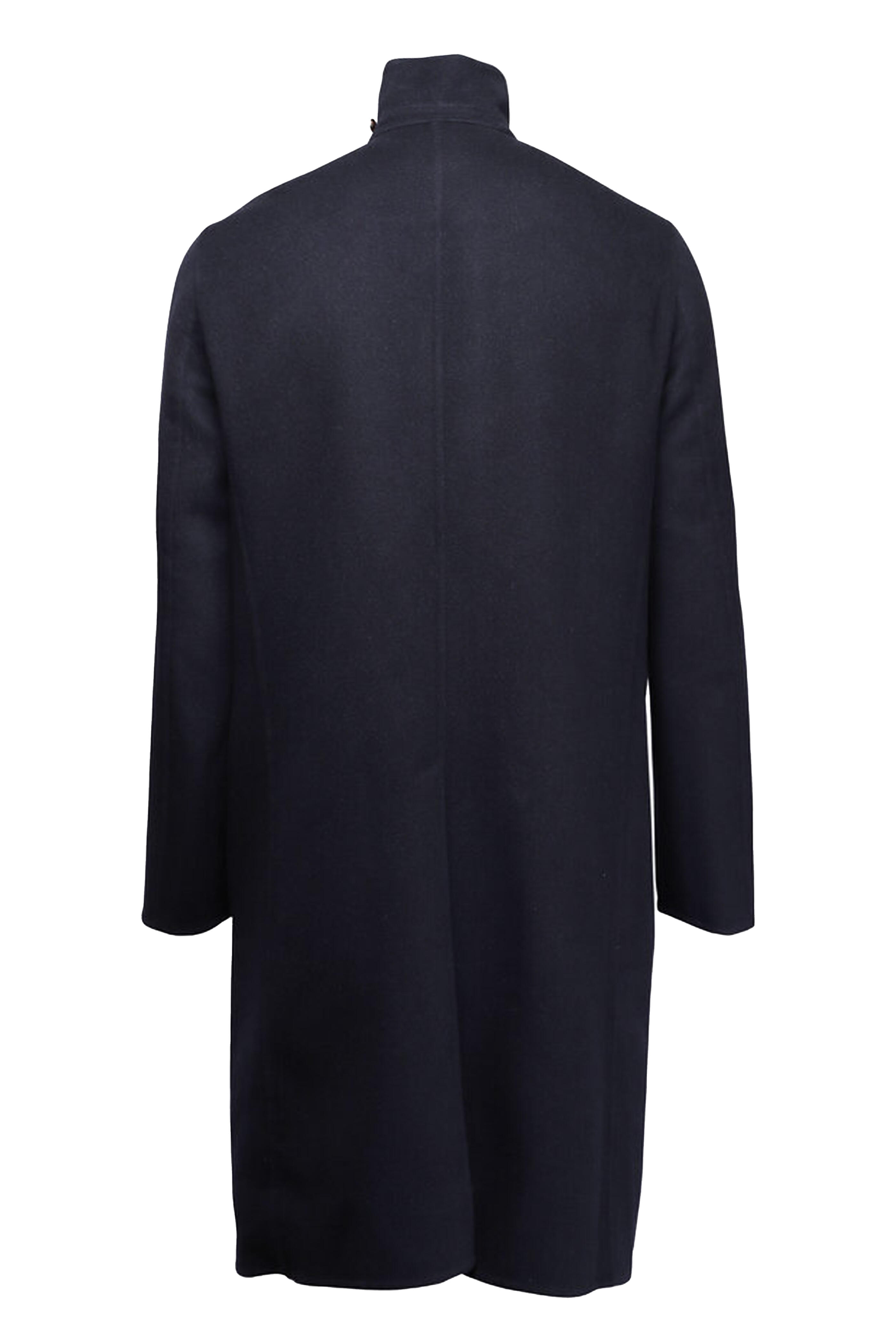Brunello Cucinelli - Navy Blue Reversible Cashmere Coat