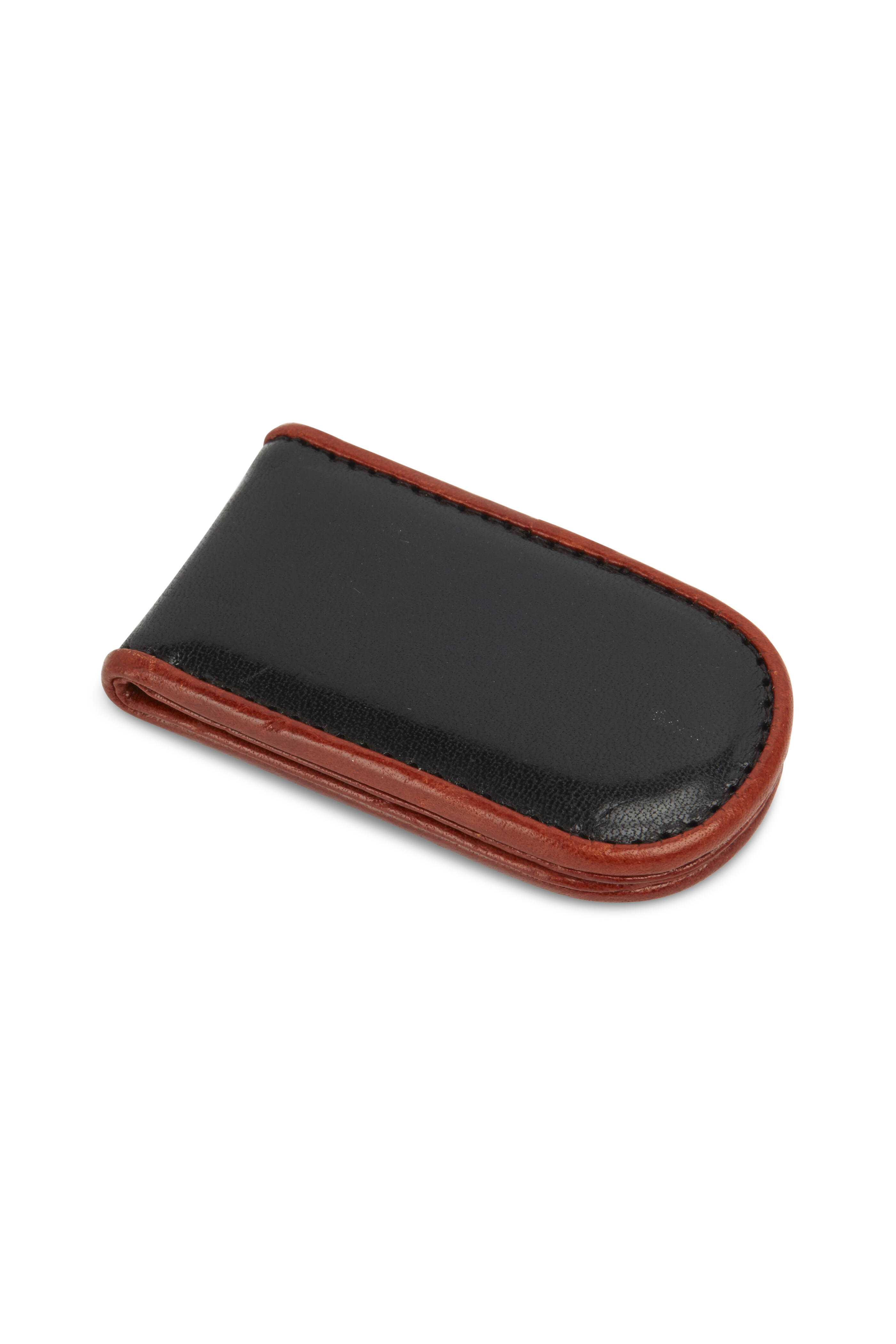 Bosca - Black & Brown Leather Money Clip