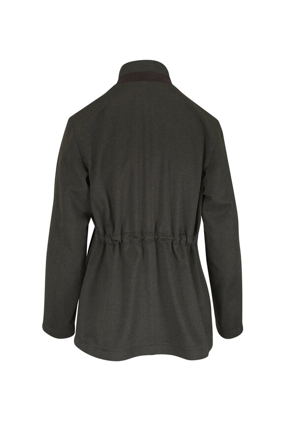 Maurizio Baldassari Green Cashmere Jacket - view 2