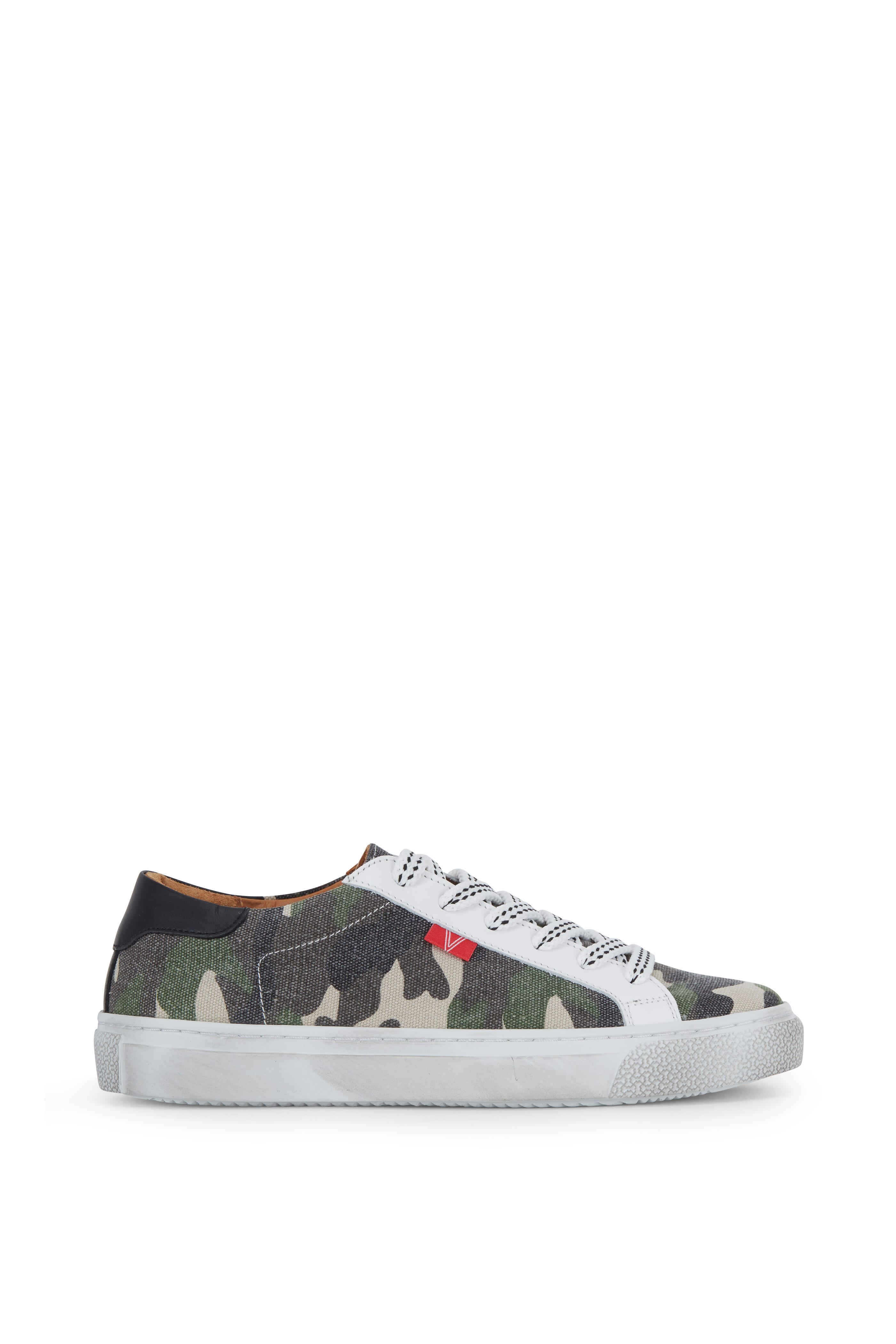 Veronica Beard - Sami Camo Canvas Lace-Up Sneaker