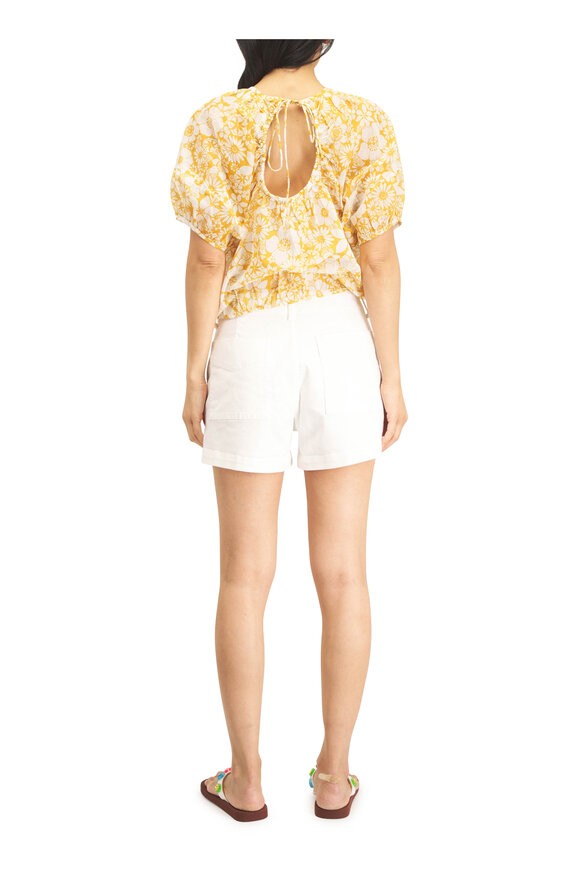 Mother The Party In The Back Floral Notes Shirt - view 4
