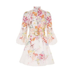 zimmermann bonita embroidered short dress Zimmermann | Dresses | Zimmermann Bonita Lace Up Linen Floral Mini Dress Size Au Us 6