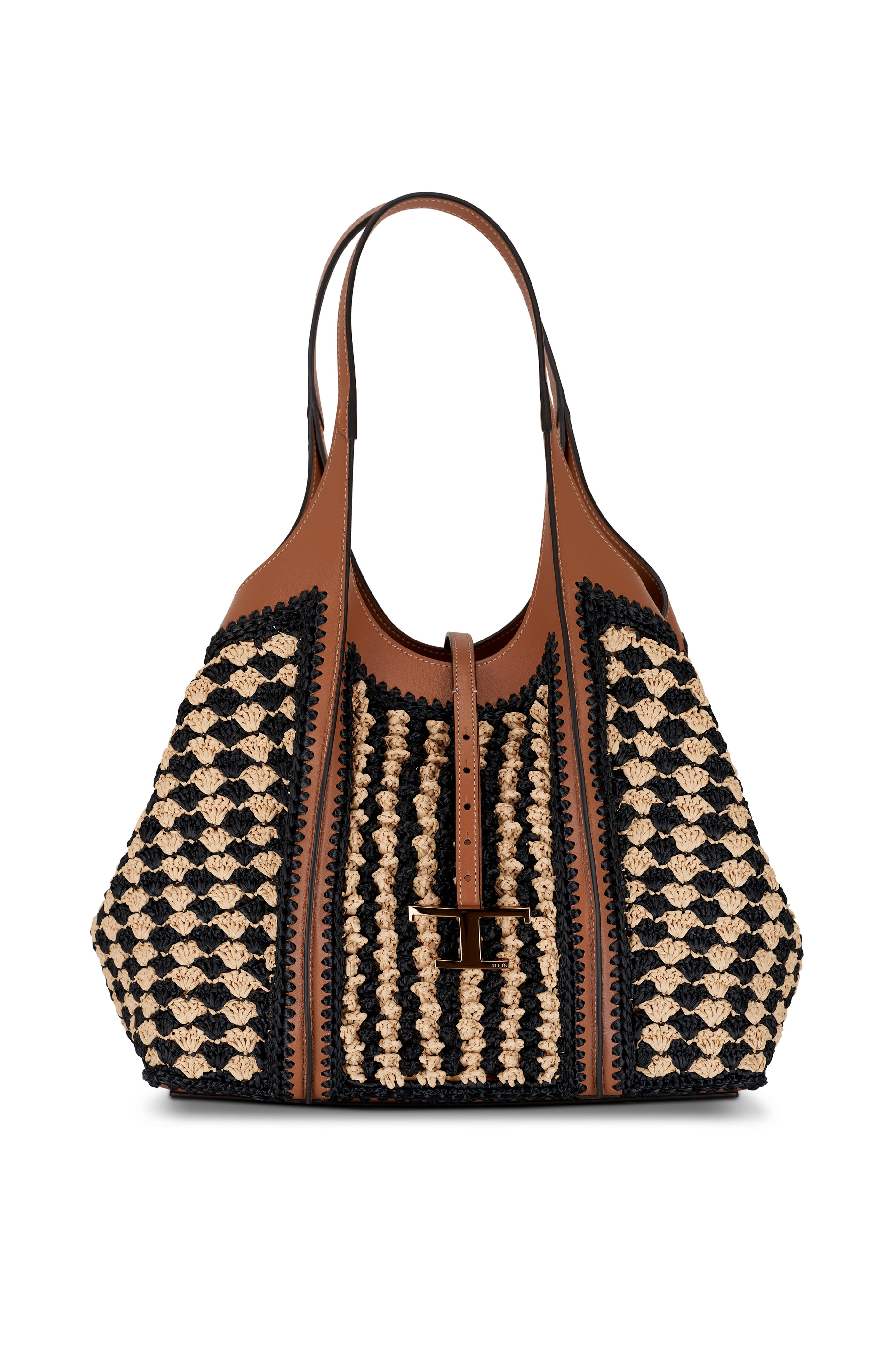 Tod's - Timeless Shopping Bag Raffia Crochet Tote
