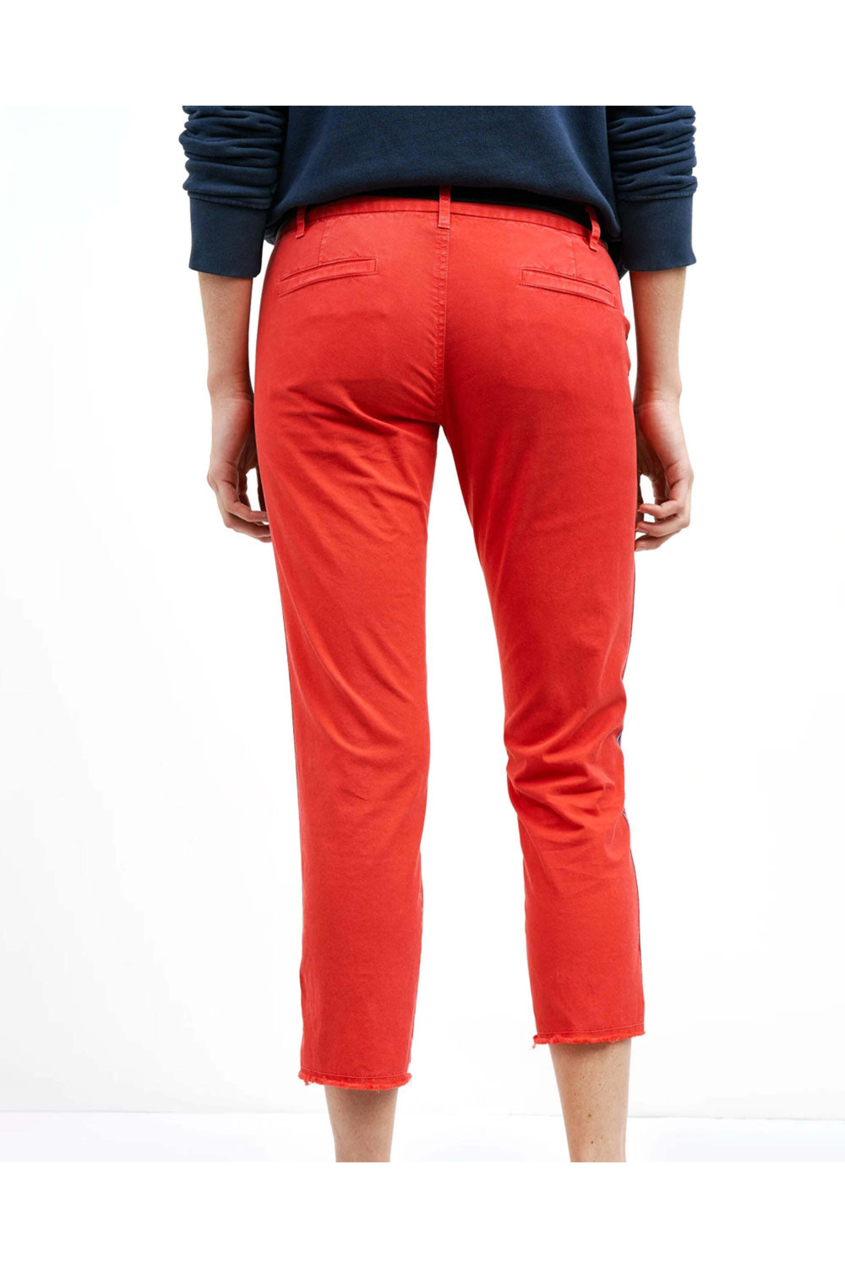 Nili Lotan - Sun Faded Red East Hampton Pant With Tape