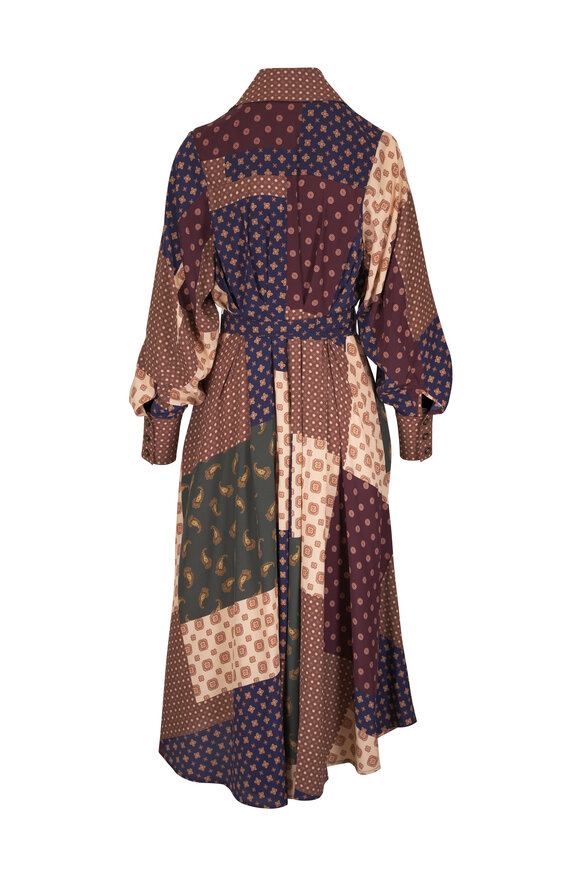 Zimmermann Tuck Geo Patch Print Midi Dress - view 3