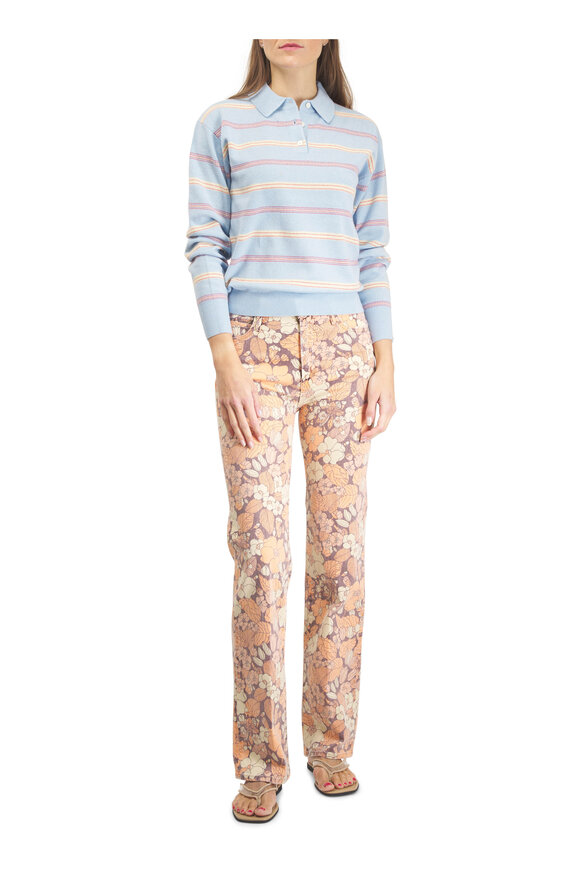 Mother The Kick It Orange Blossom Straight Leg Jean - view 5