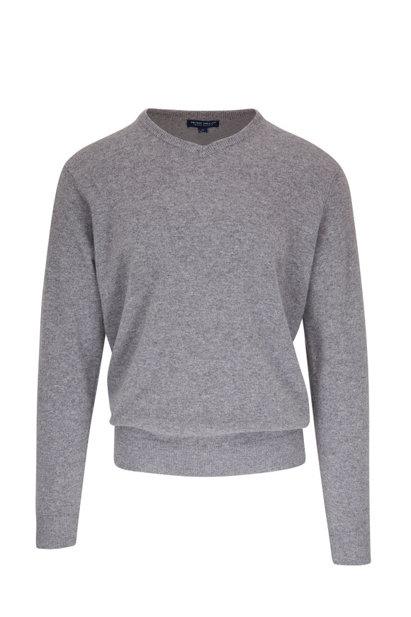 Peter Millar - Journeyman Gale Gray V-Neck Sweater