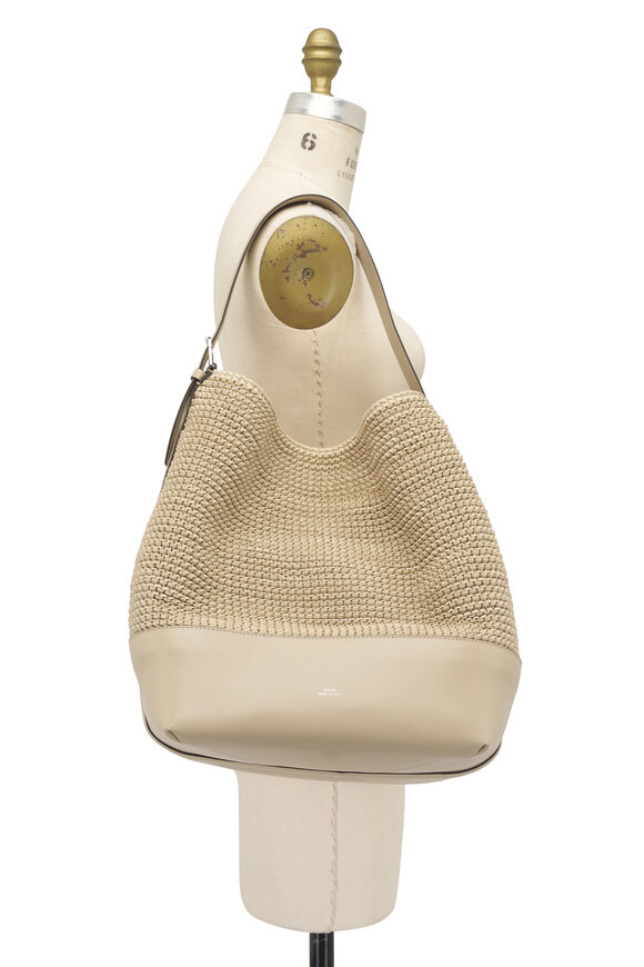 Totême Belted Woven Fawn Leather Tote - view 6