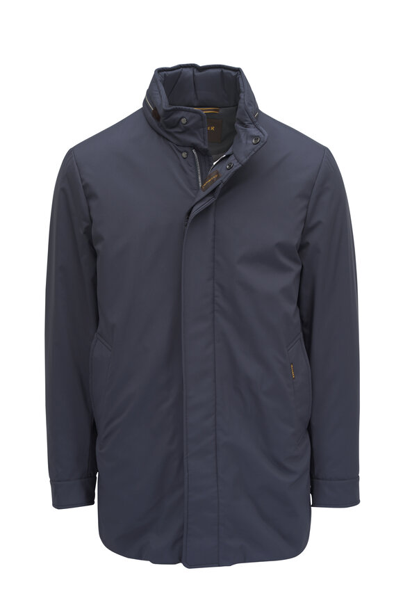 Moorer Navy Down Car Coat