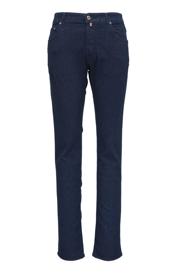 Jacob Cohen  Bard Medium Blue Denim Five Pocket Jean