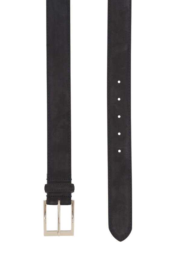 To Boot New York Navy Suede Belt - view 2