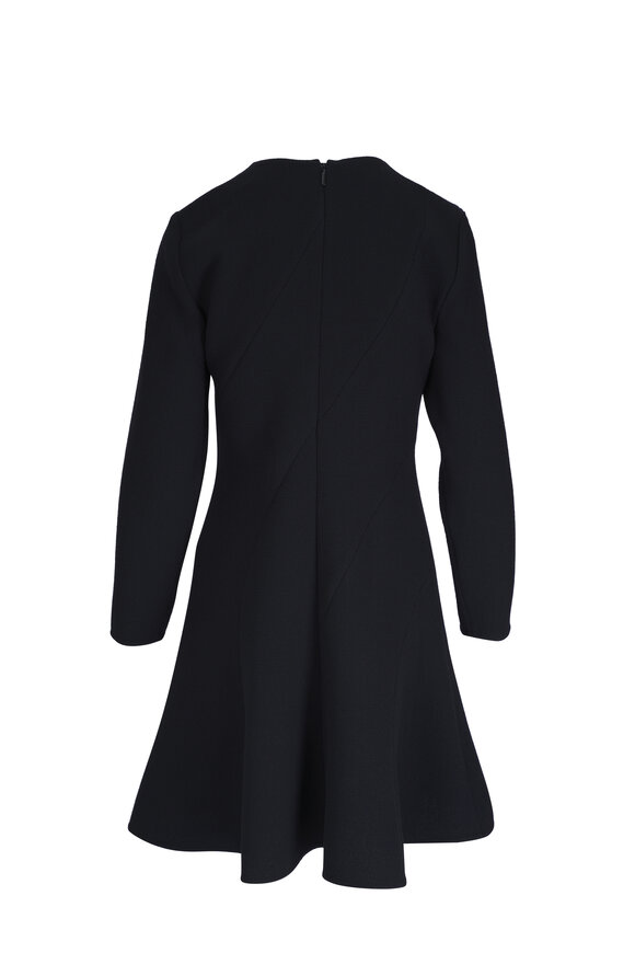 Lafayette 148 New York - Black Nouveau Wool Crepe Dress