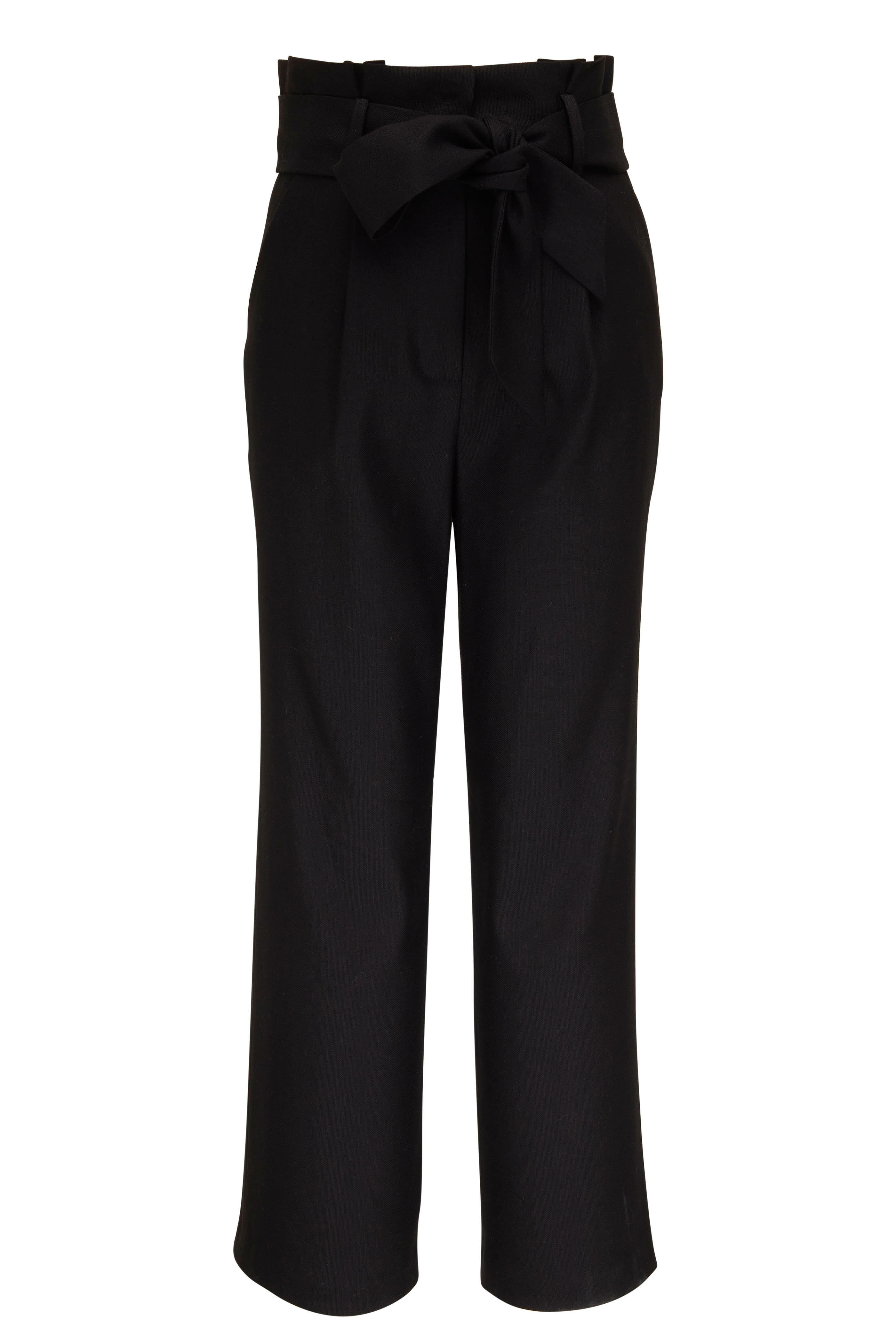 Veronica Beard - Elice Black Belted Pant | Mitchell Stores