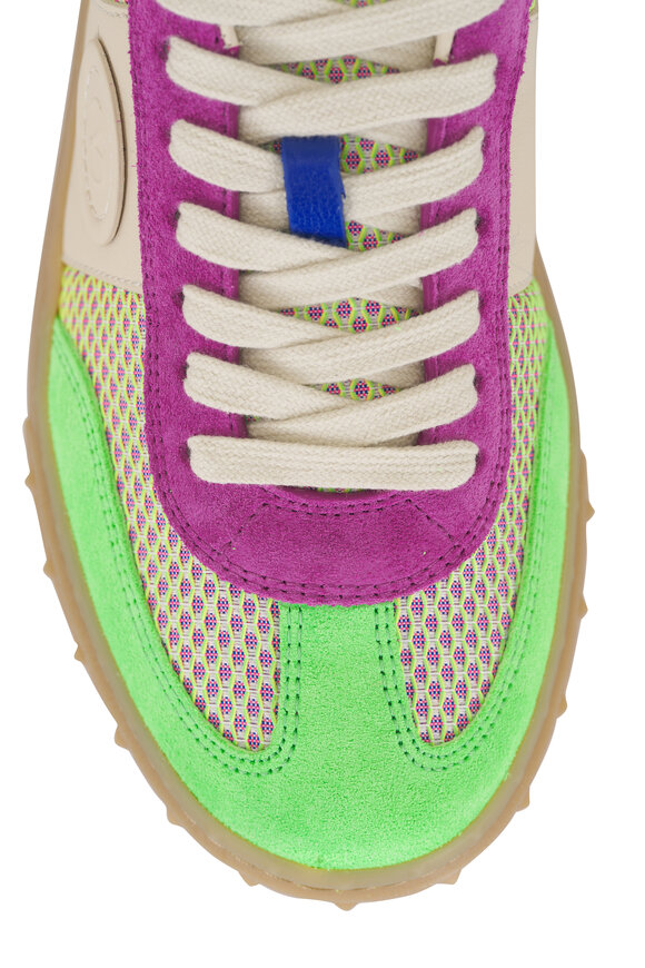 Valentino Garavani Upvillage Multicolor Mesh & Leather Sneaker - view 5