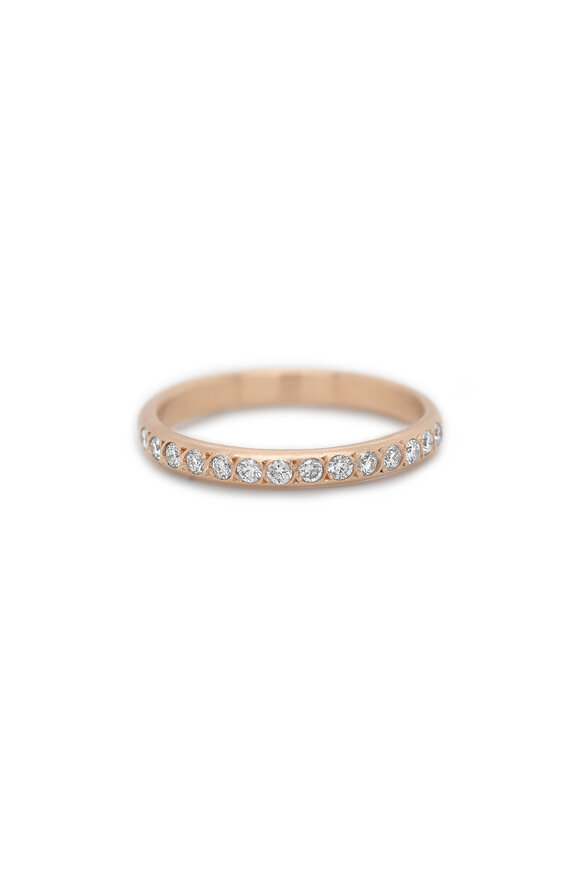 Kali Zoe 14k Yellow Gold Diamond Eternity Band