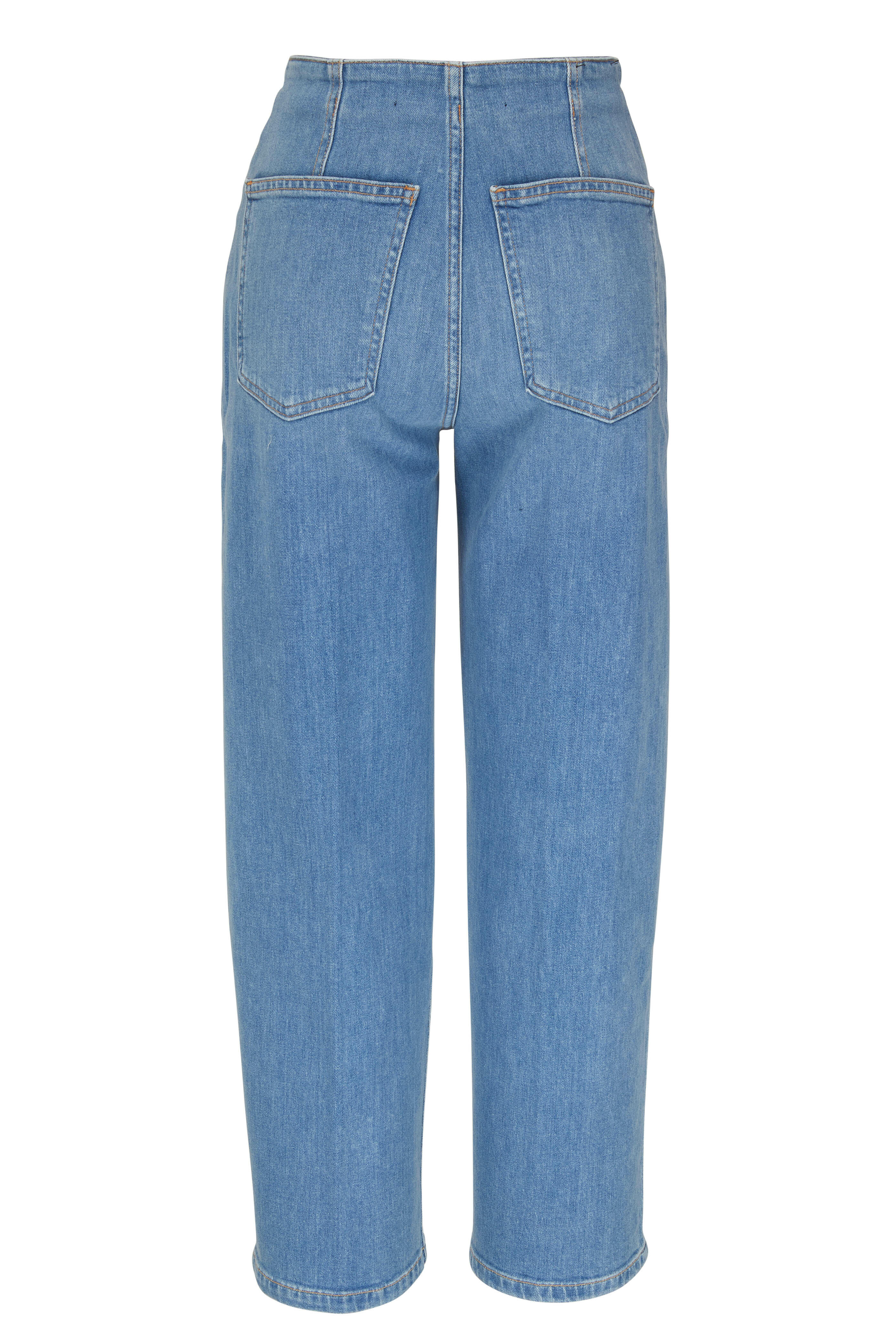 Veronica Beard - Crosbie Cropped Wide Leg Jean