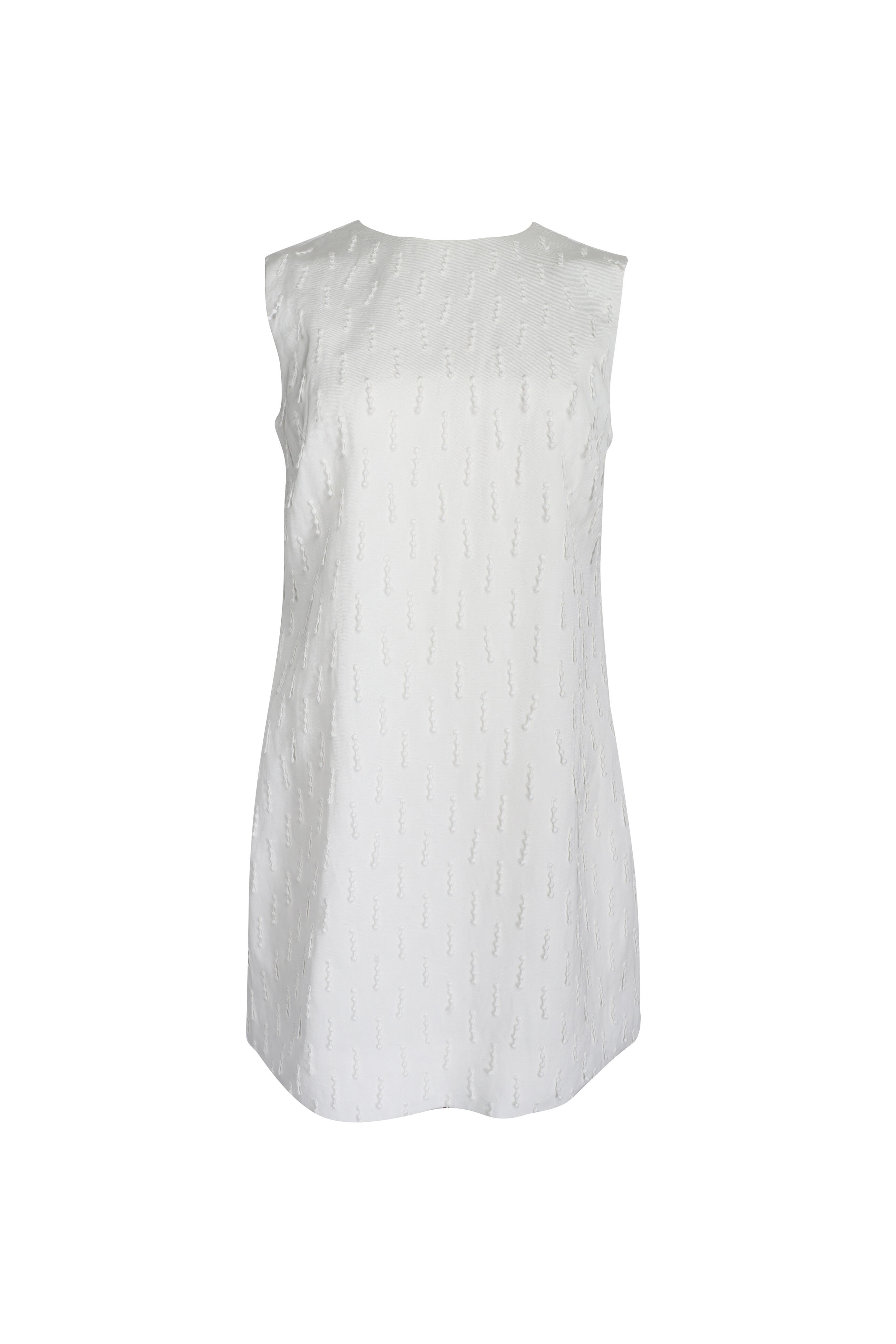 Oroton - Tassel Lace White Shift Dress