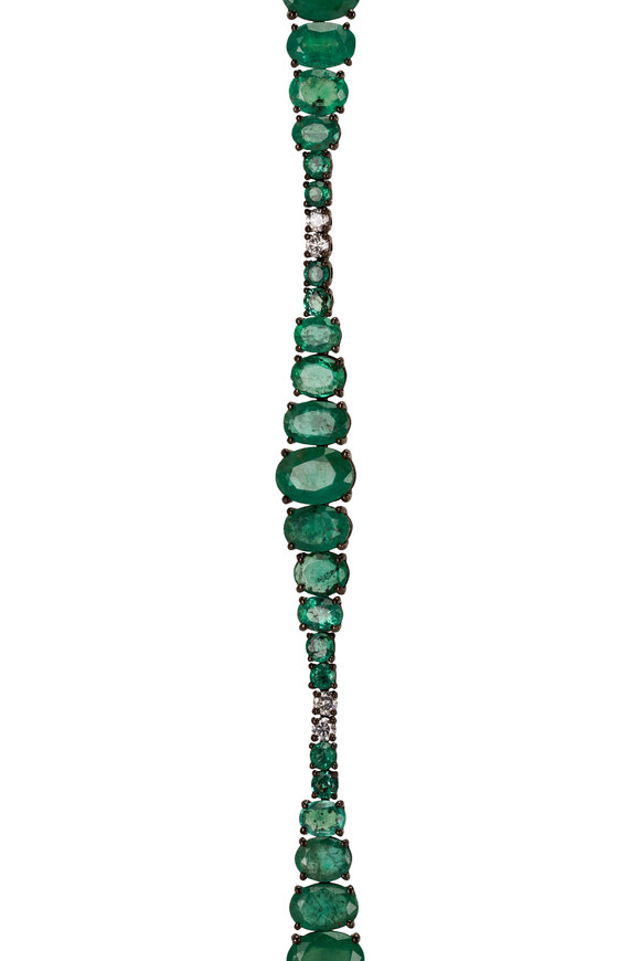 Kai Linz - Lagoon Emerald & Diamond Bracelet 