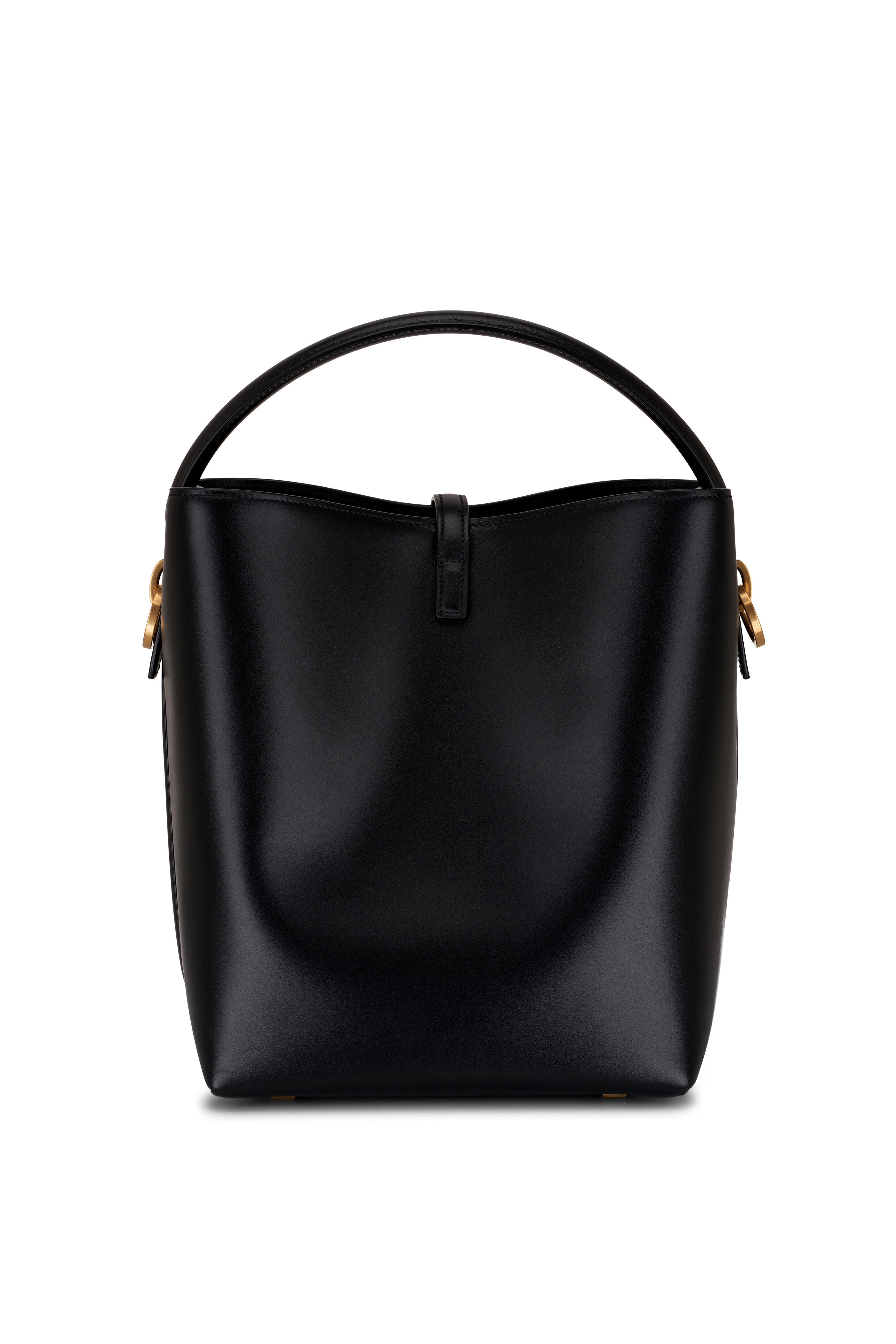 SAINT LAURENT Le 37 small leather bucket bag in 2023