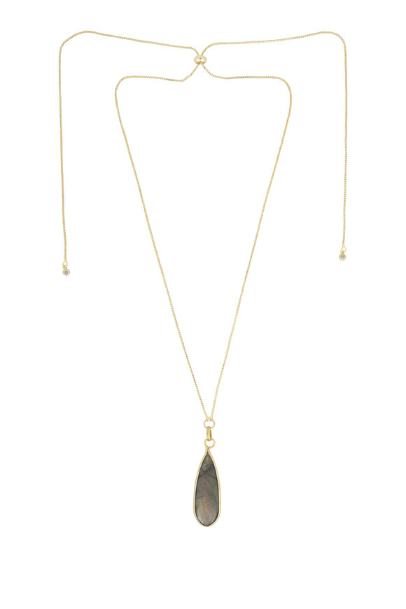 Cristina V. Adjustable Labradorite Long Necklace - view 1