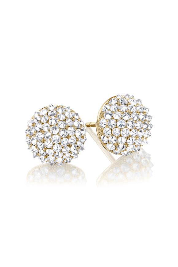 Nam Cho 18k Yellow Gold Diamond Spike Stud - view 1