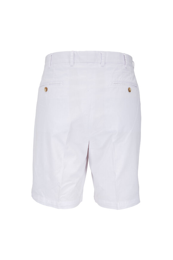 Peter Millar - White Soft Stretch Twill Shorts 
