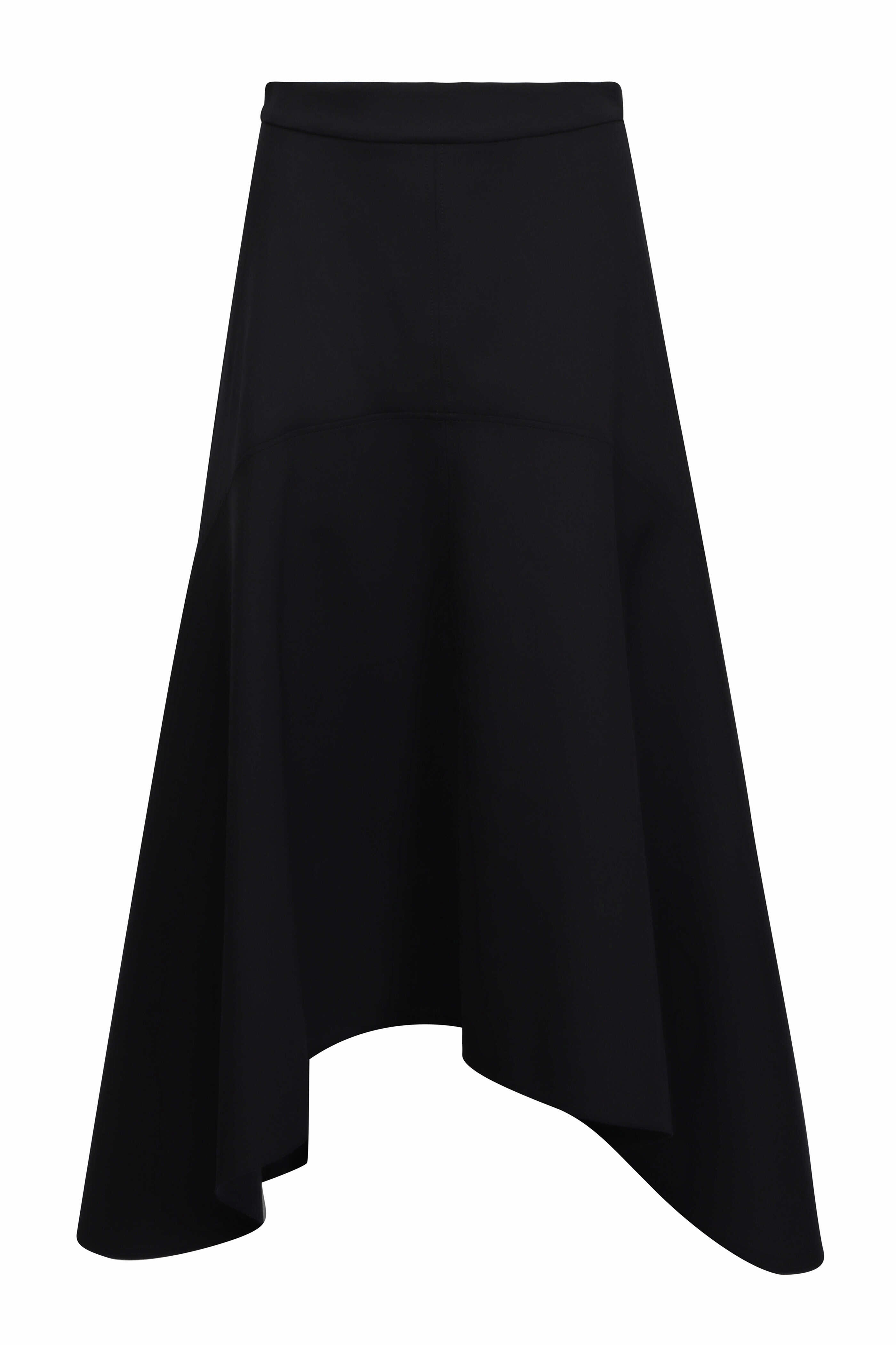 Akris Punto - Black Asymmetrical Midi Skirt