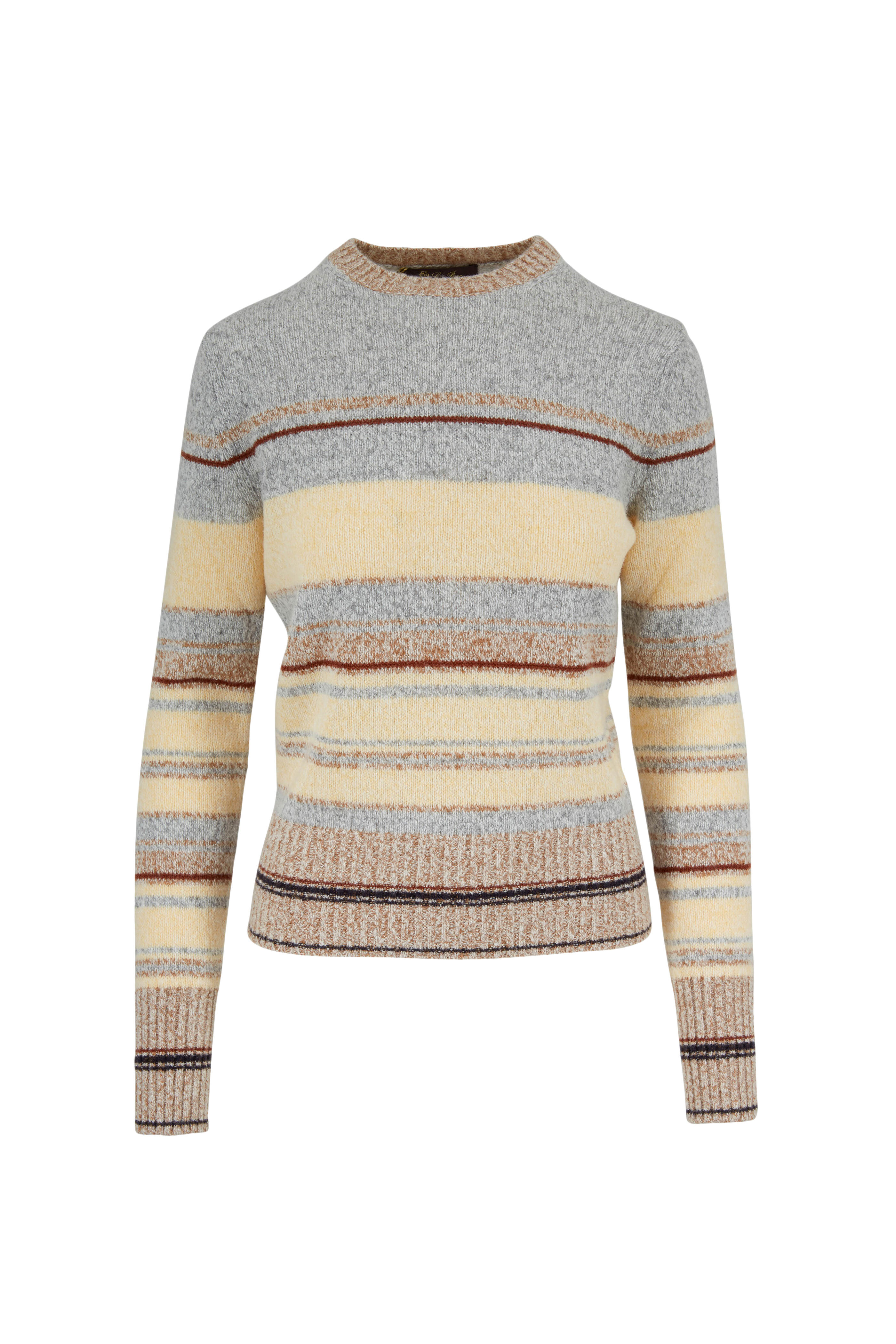 Loro Piana - Rigato Butter Cashmere & Wool Striped Sweater