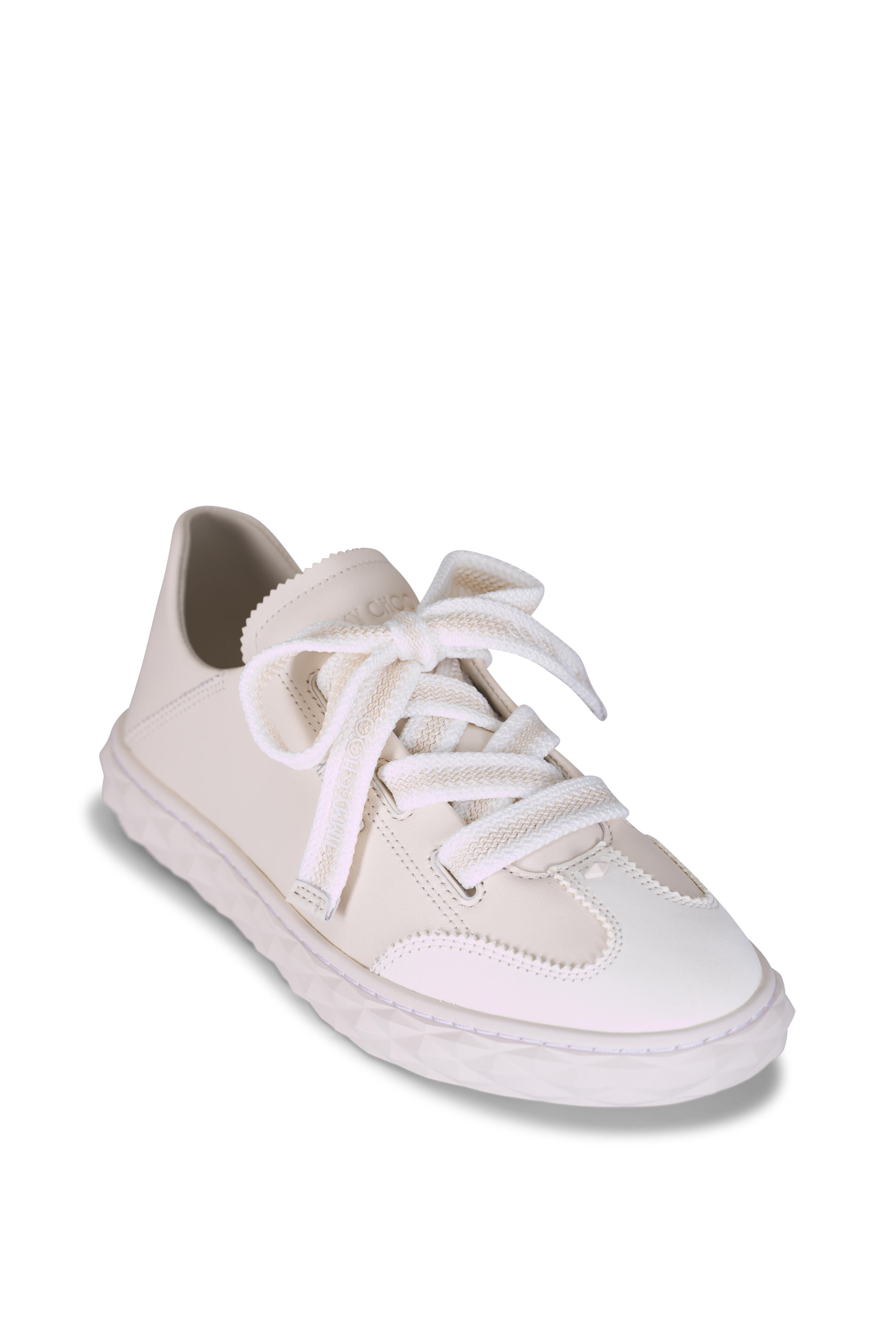 Jimmy Choo - Diamond Light Flex F Latte Leather Sneaker