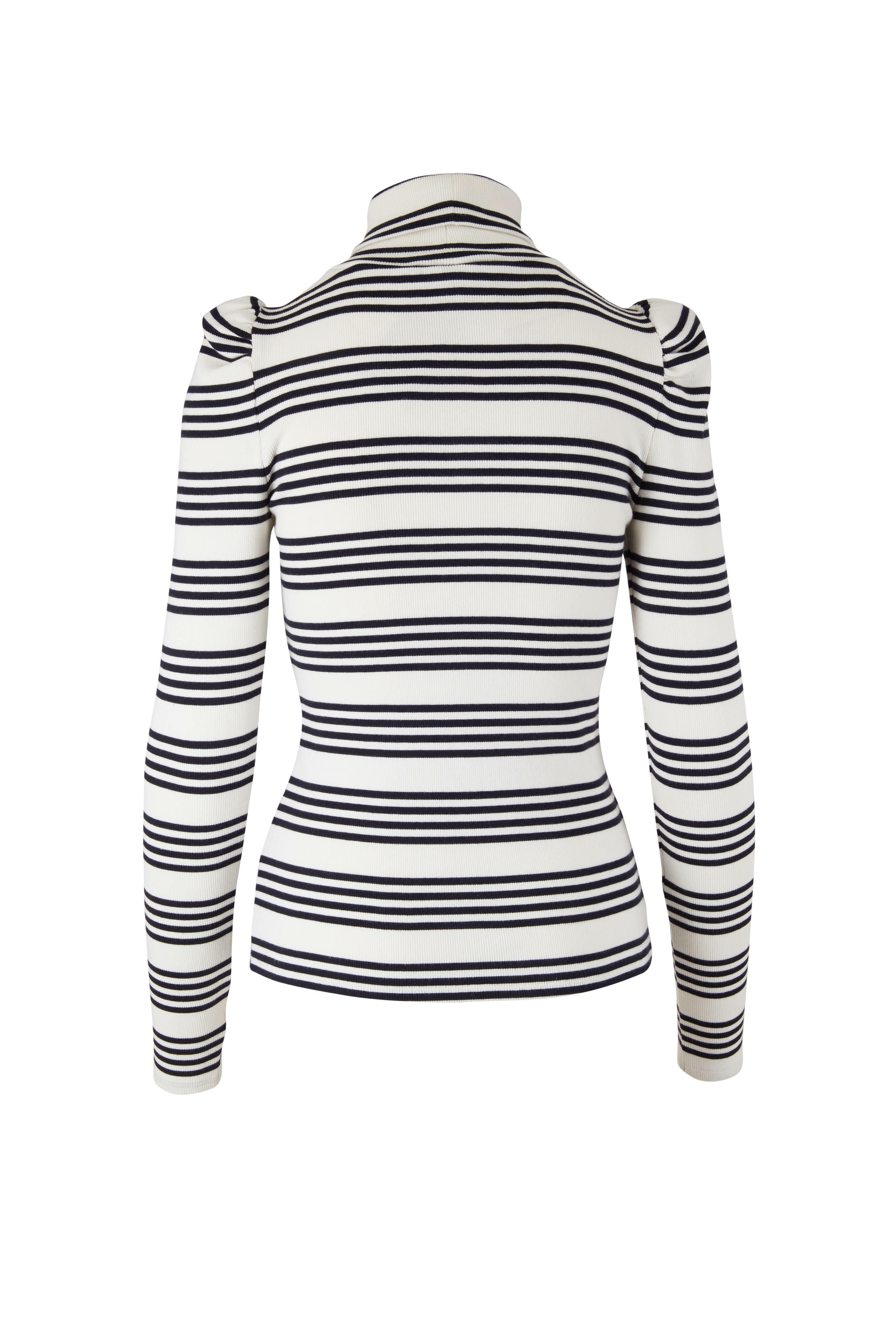 Veronica Beard - Cedar Ivory & Navy Striped Turtleneck