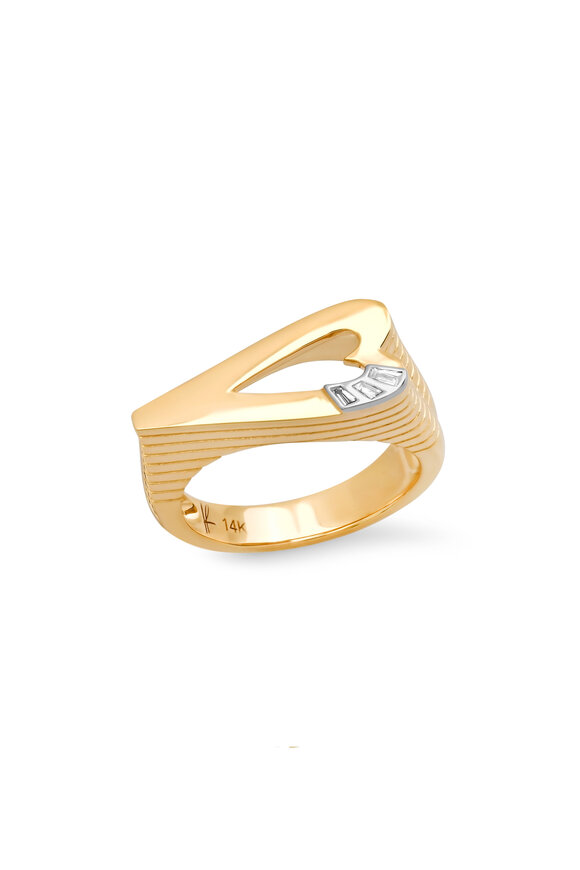 Helena Rose 14k Yellow Gold Grandsize Heart Ring - view 1