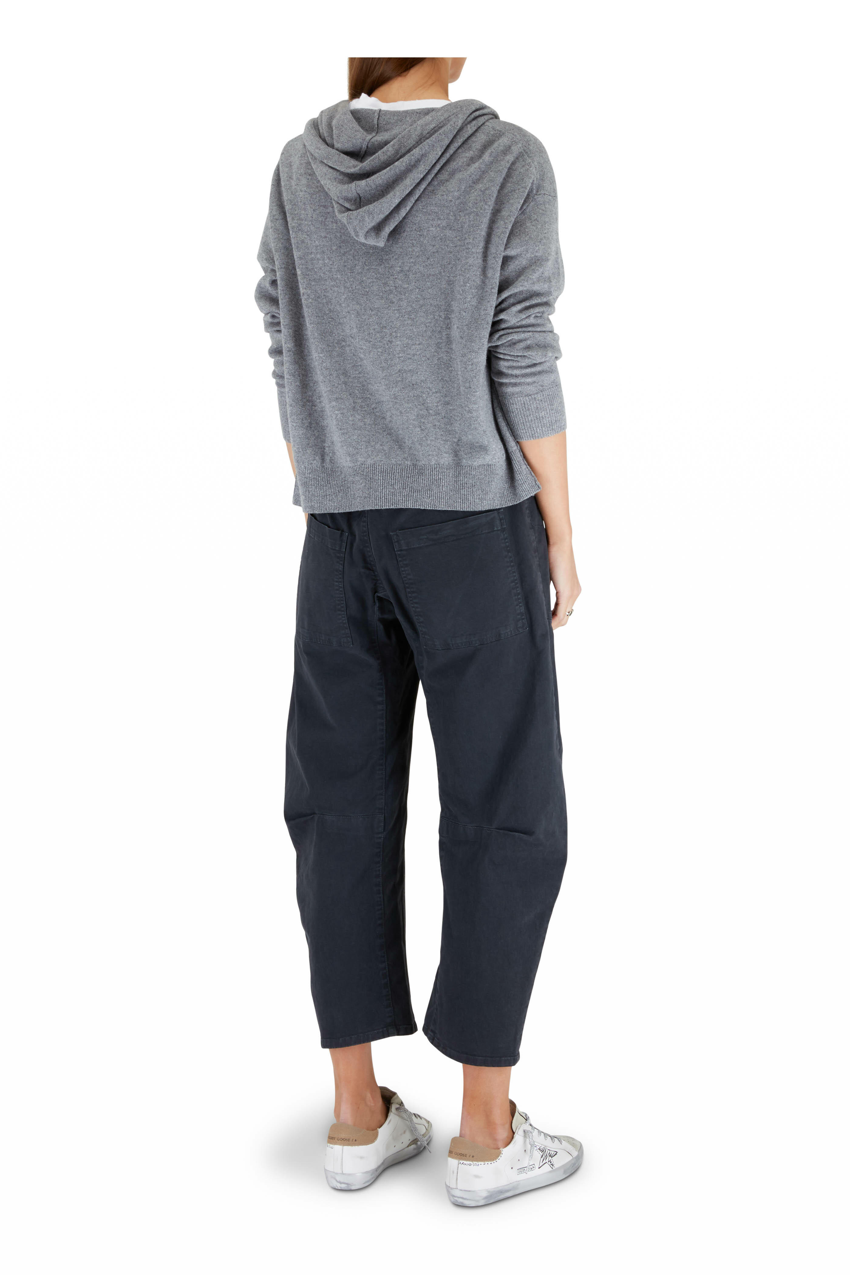 Nili Lotan - Shon Carbon Cotton Curved Pant