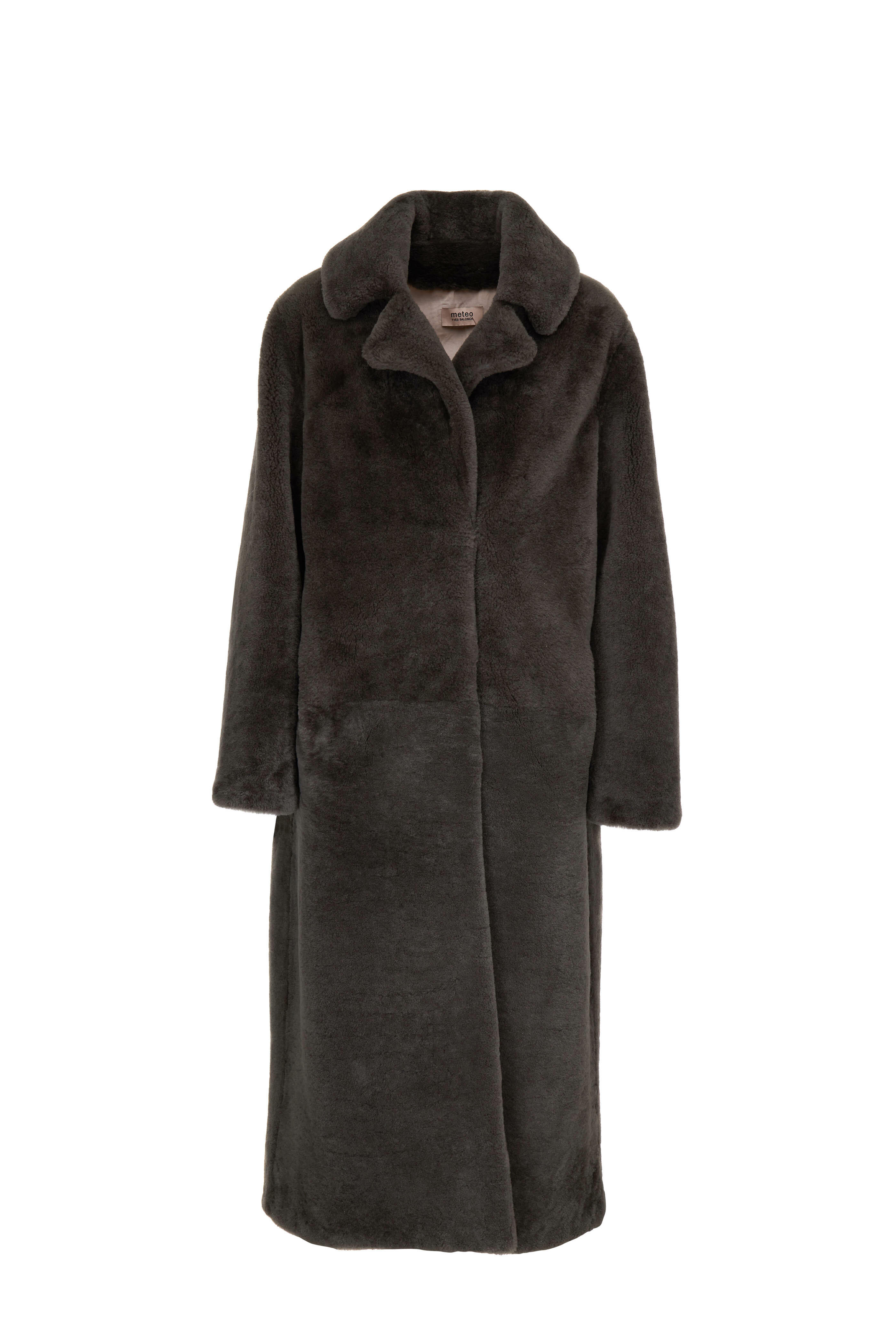 Yves Salomon - Olive Green Shearling Long Coat