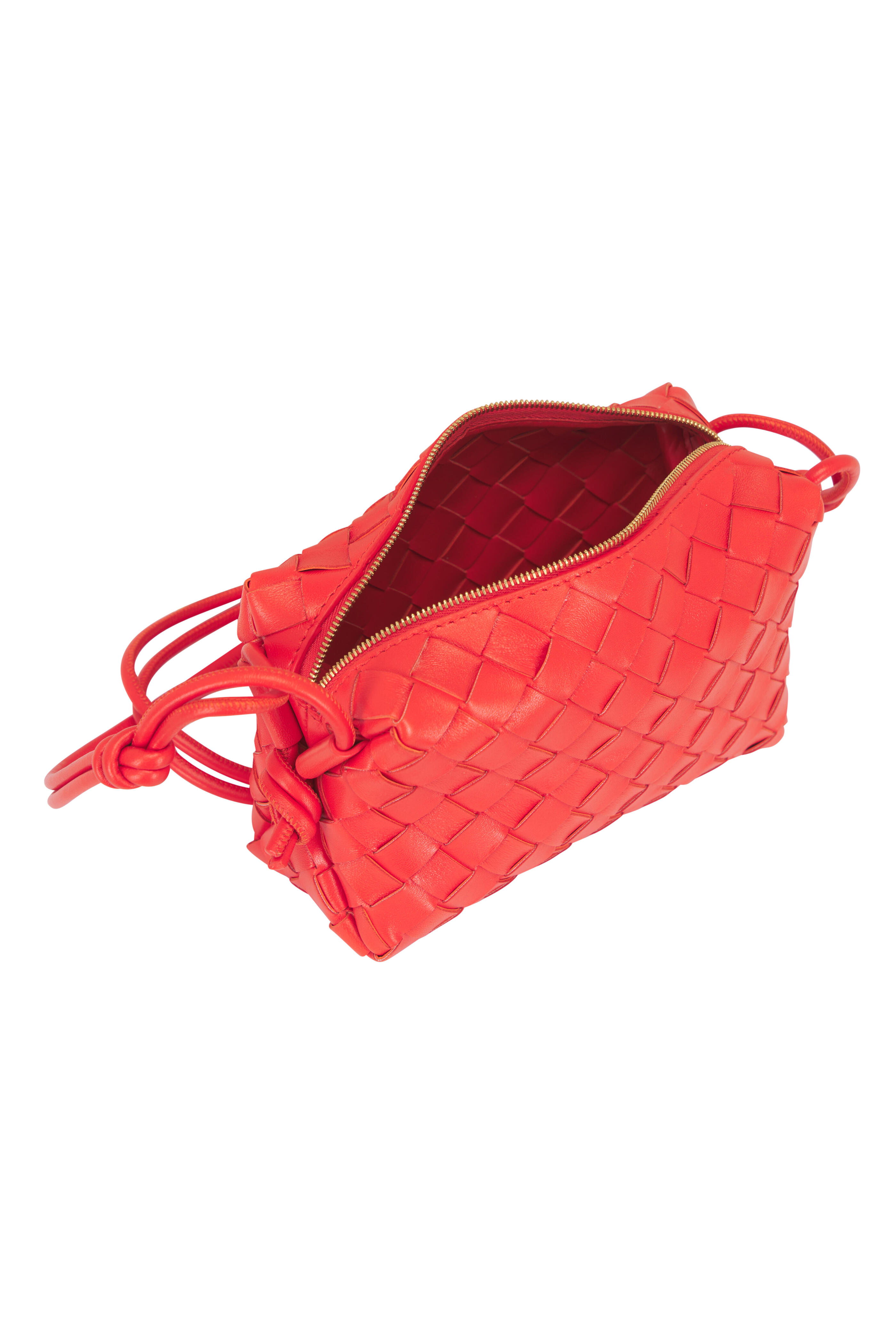 【BOTTEGA VENETA】LOOP ショルダーバッグ オレンジ Bottega Veneta - Mini Loop Orange Leather Camera Bag